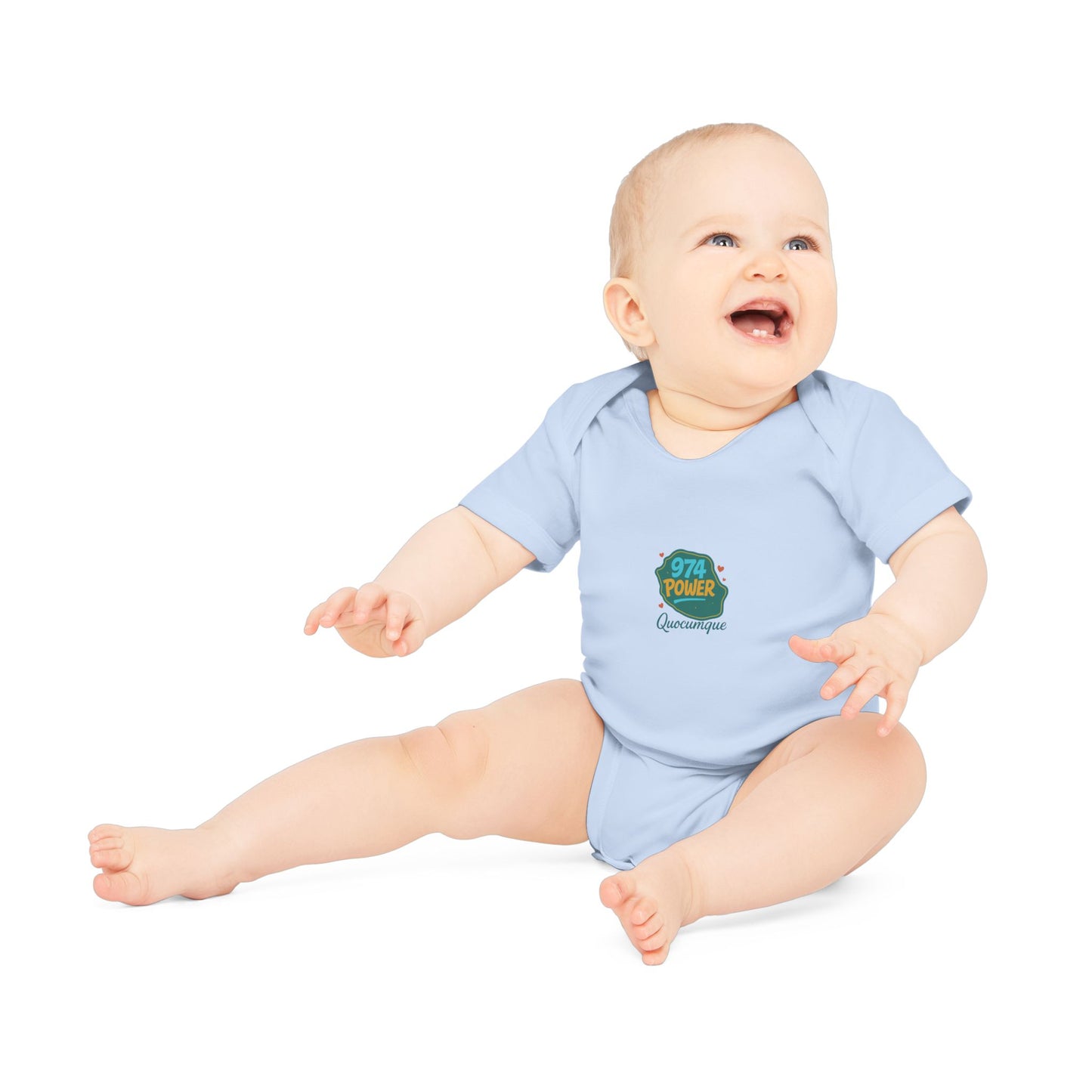 Body Bébé "974 Power", Île de La Réunion, Douceur Coton, Cadeau Naissance, Confort Coton Bio, Style Unique, Cadeau Parfait