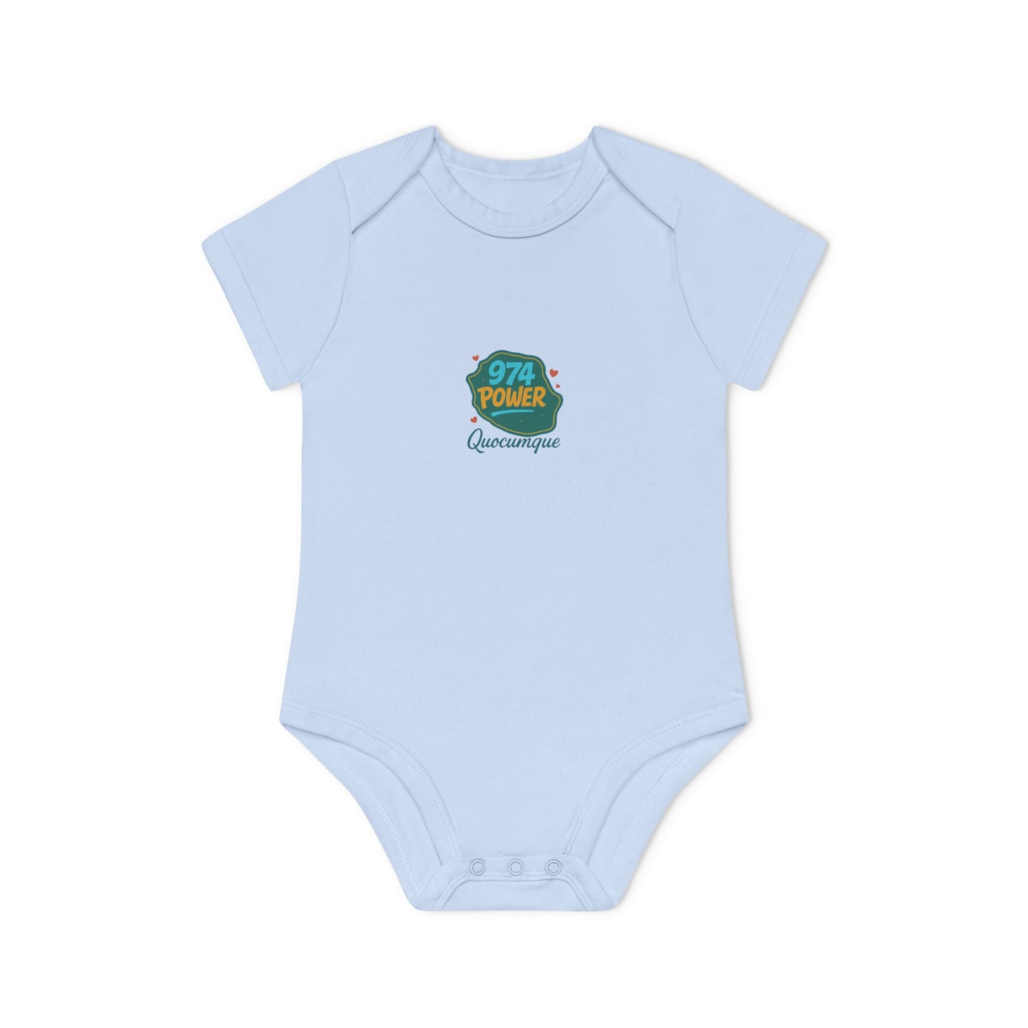 Body Bébé "974 Power", Île de La Réunion, Douceur Coton, Cadeau Naissance, Confort Coton Bio, Style Unique, Cadeau Parfait