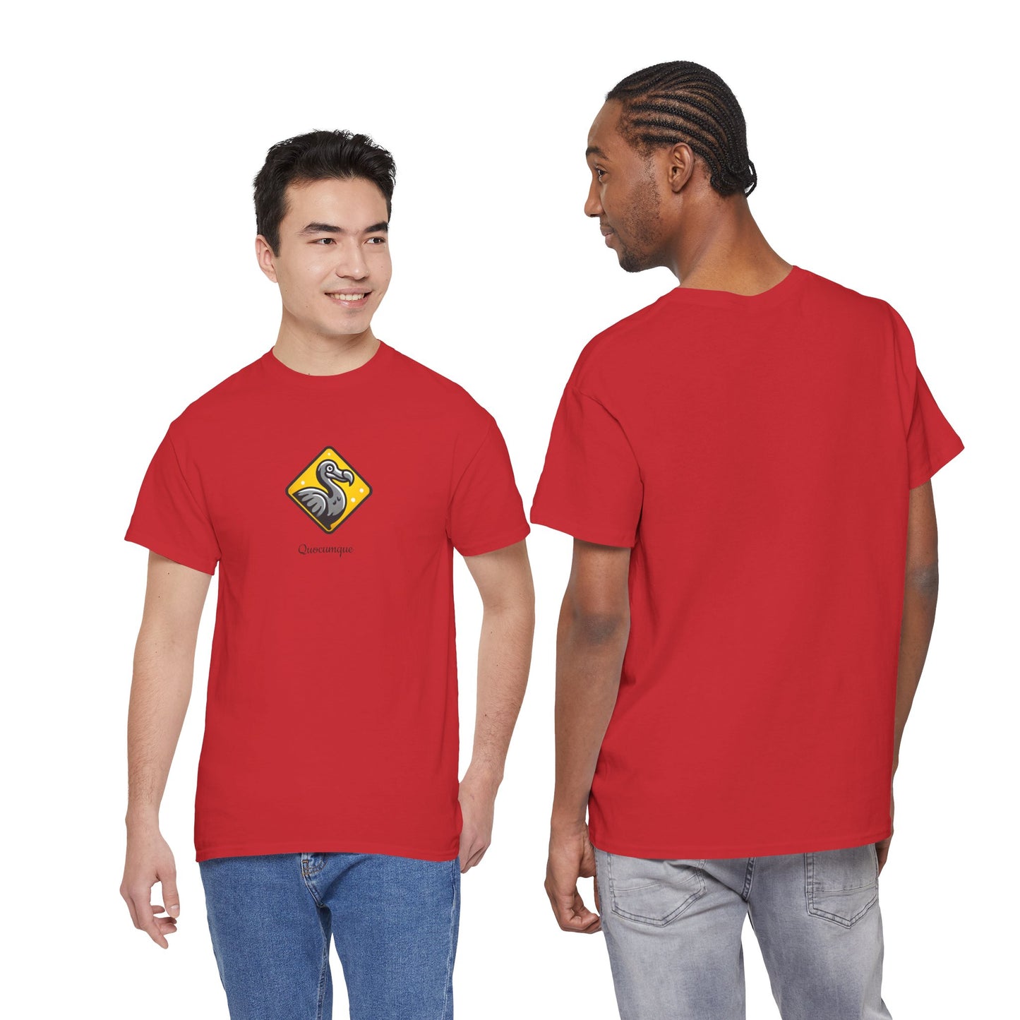 T-shirt Quocumque, "Dodo", Île de La Réunion, Confort Coton, Elégant, Souvenir Unique, Cadeau, Unisexe, Esprit Voyageur, Créole, Bourbon