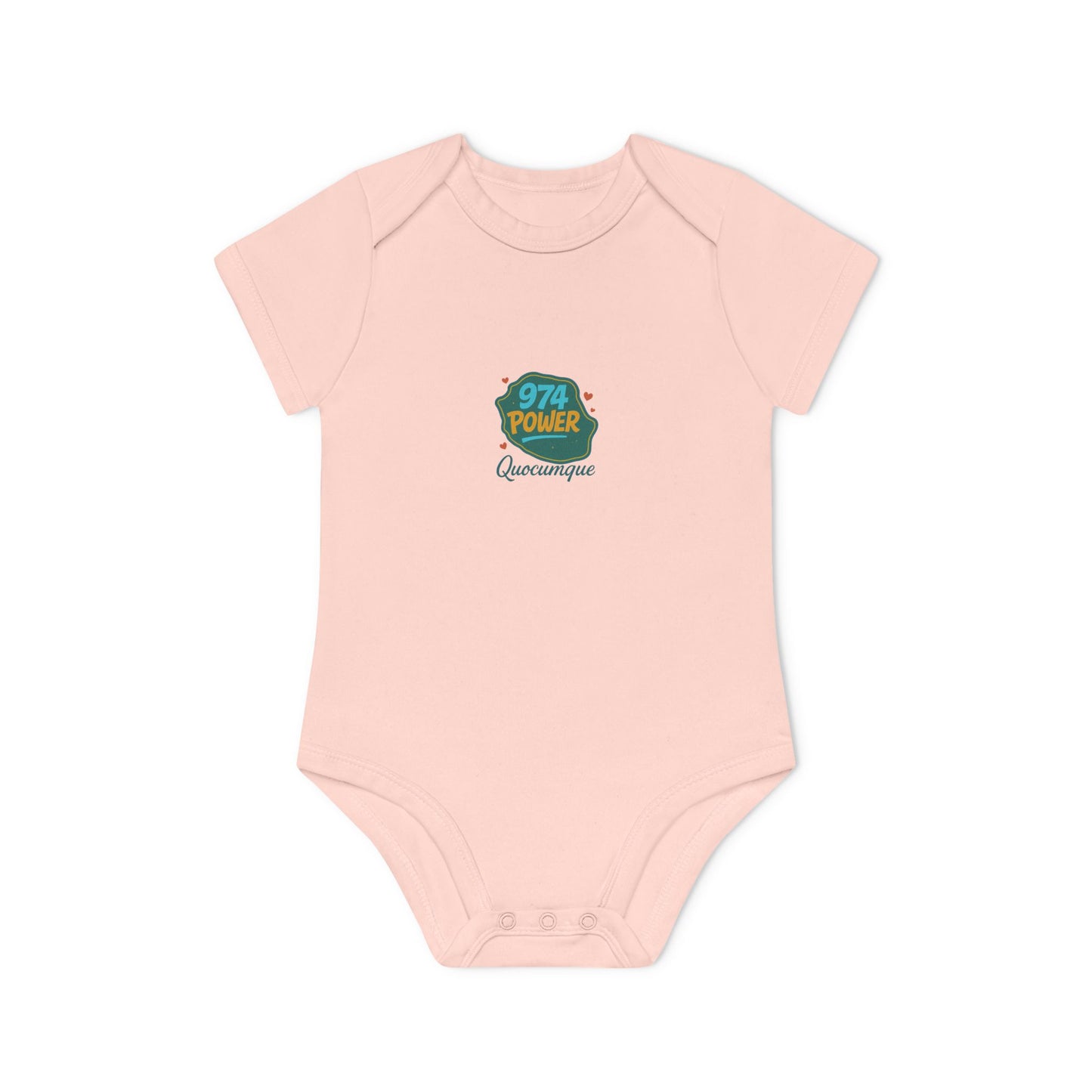 Body Bébé "974 Power", Île de La Réunion, Douceur Coton, Cadeau Naissance, Confort Coton Bio, Style Unique, Cadeau Parfait