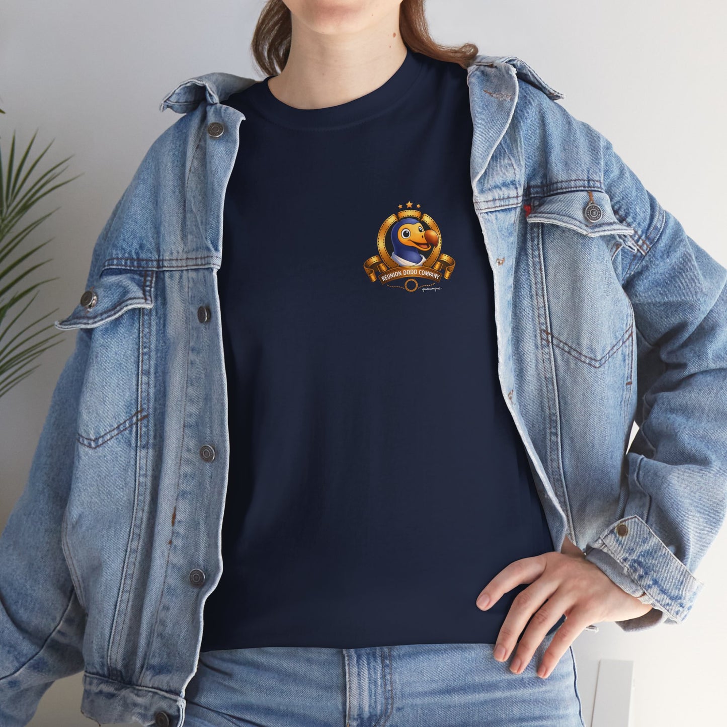 T-shirt Quocumque, " Dodo Cinéma", Discret, Île de La Réunion, Confort Coton, Elégant, Souvenir Unique, Cadeau, Unisexe, Esprit Voyageur, Créole, Bourbon