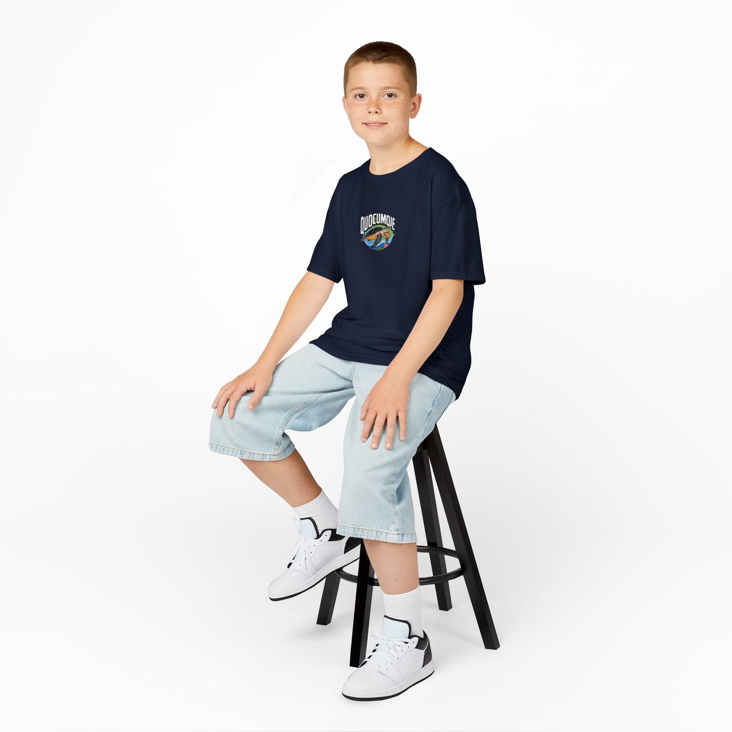 T-shirt Quocumque, Tortue Marine, Douceur Coton, Pour les enfants de 5-6 ans( Taille XS), Pour les 7-8 ans( taille S), Pour les 9-10 ans( taille M), Pour les 11-12 ans( taille L), Pour les 13-14 ans(taille XL)