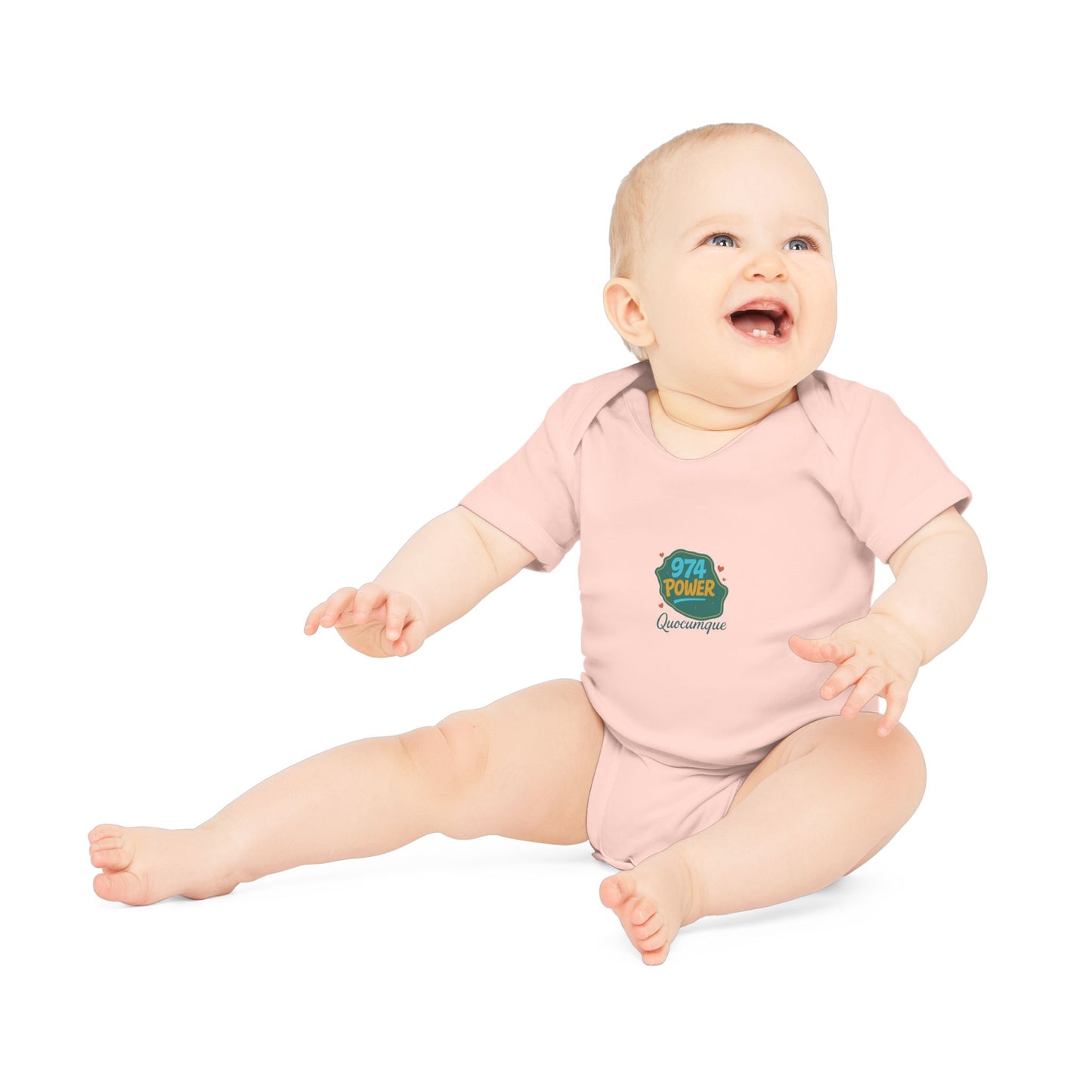 Body Bébé "974 Power", Île de La Réunion, Douceur Coton, Cadeau Naissance, Confort Coton Bio, Style Unique, Cadeau Parfait