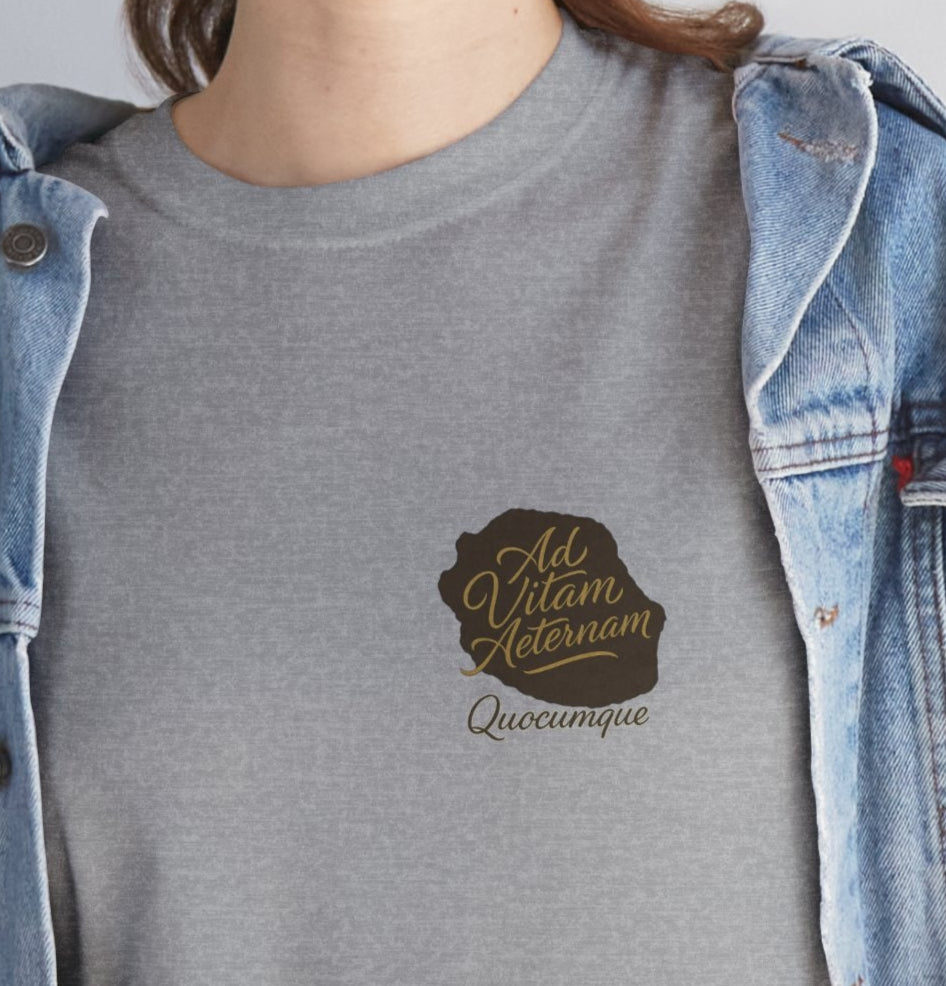 T-shirt Quocumque, Devise Latine, Confort Coton, Sobre, Elégant, Souvenir Unique, Cadeau, Unisexe, Esprit Voyageur, Adulte