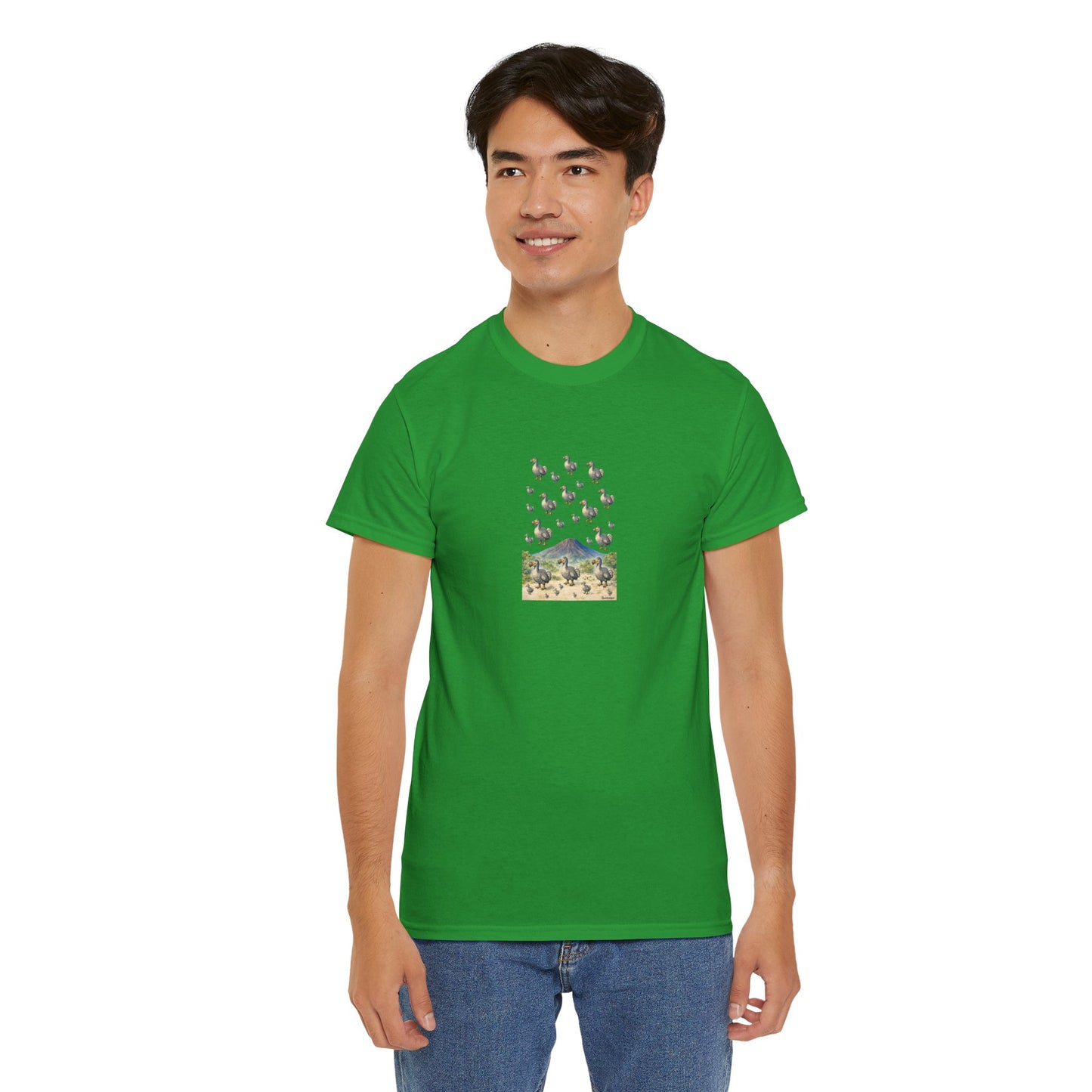 T-shirt "Groupe Dodo ", Île de La Réunion", Confort Coton, Sobre, Elégant, Souvenir Unique, Cadeau, Unisexe, Esprit Voyageur