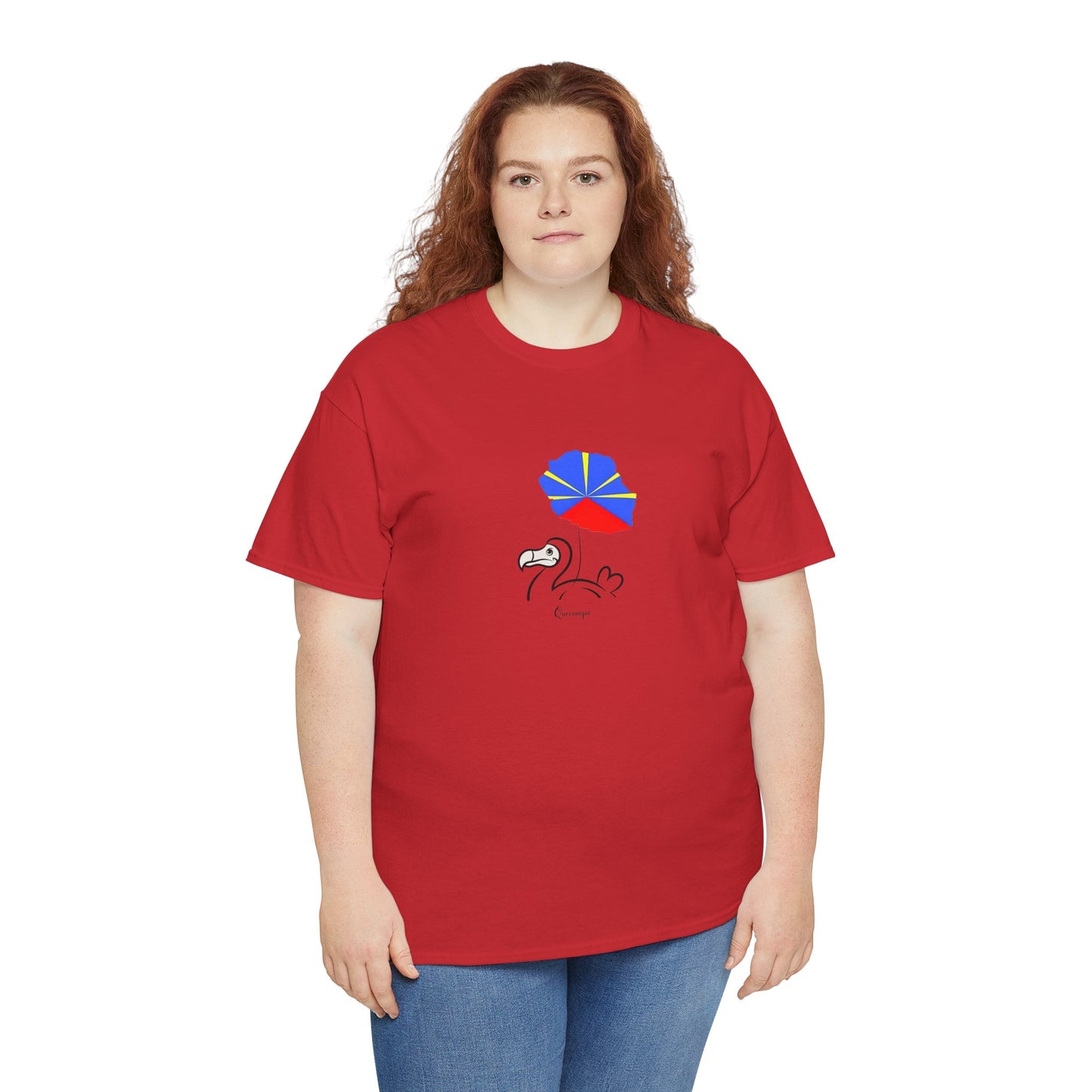 T-shirt "Dodo Ballon ", Île de La Réunion", Confort Coton, Sobre, Elégant, Souvenir Unique, Cadeau, Unisexe, Esprit Voyageur