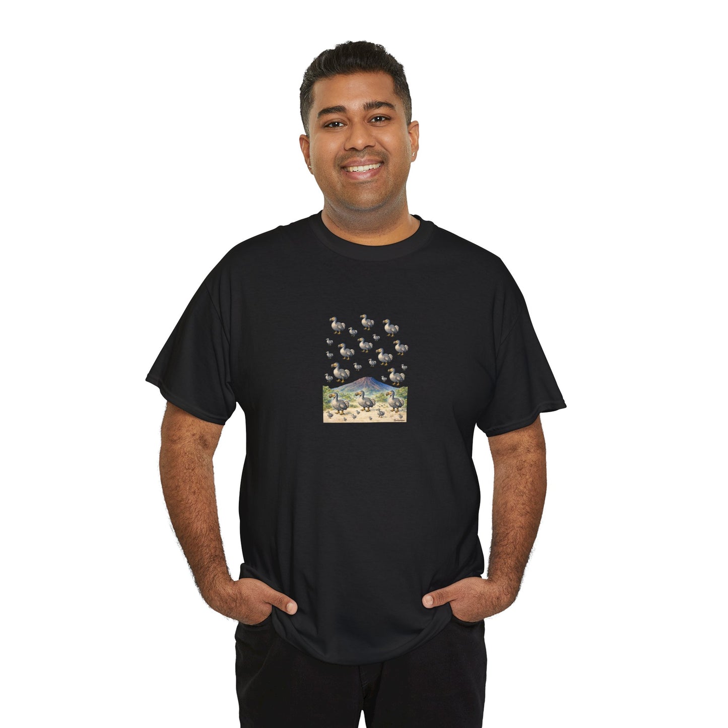 T-shirt "Groupe Dodo ", Île de La Réunion", Confort Coton, Sobre, Elégant, Souvenir Unique, Cadeau, Unisexe, Esprit Voyageur