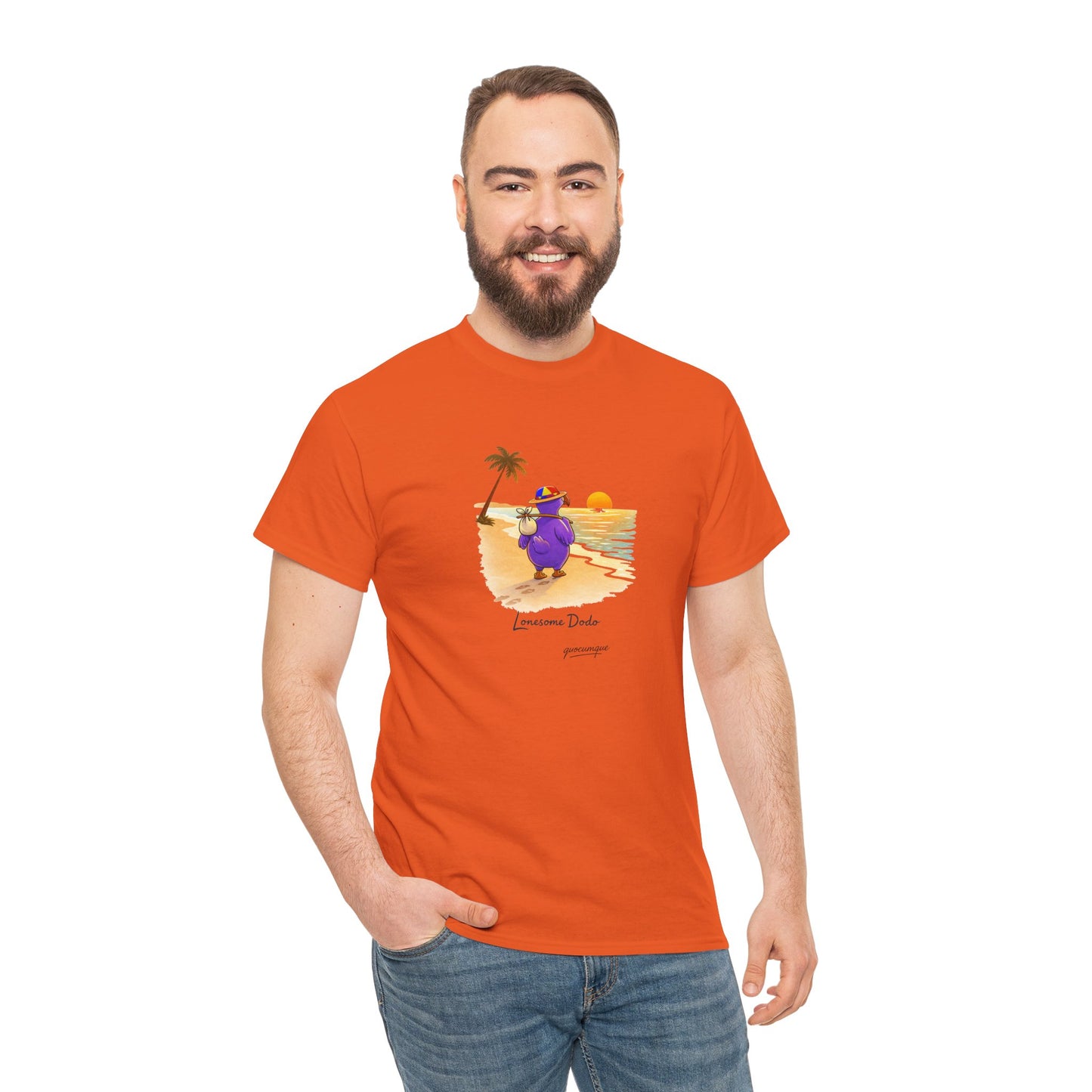 Copy of T-shirt "Lonesome Dodo", Confort Coton, Sobre, Elégant, Souvenir Unique, Cadeau, Unisexe, Esprit Voyageur, Adulte