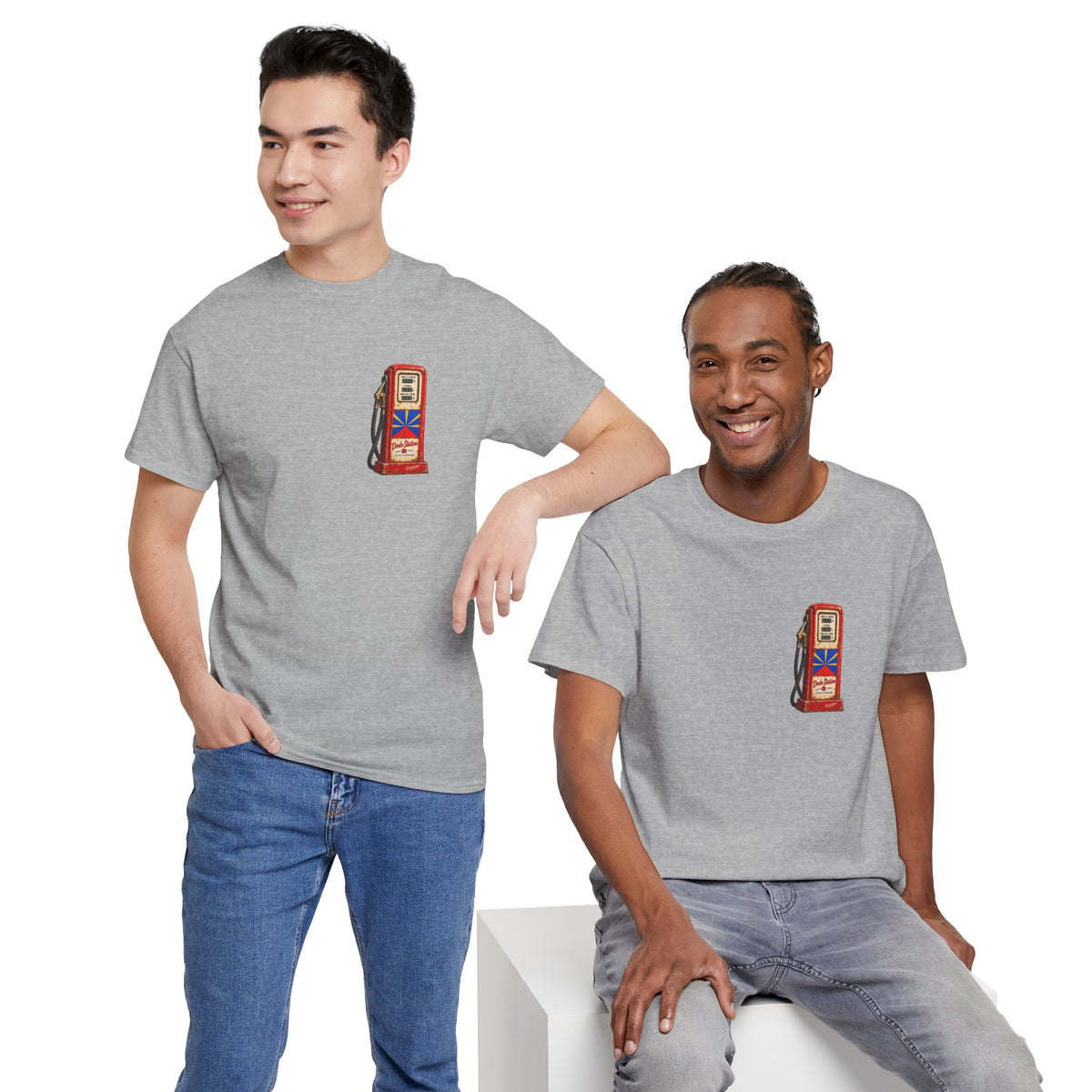 T-shirt Quocumque, "Station Essence", Discret, Île de La Réunion, Confort Coton, Elégant, Souvenir Unique, Cadeau, Unisexe, Esprit Voyageur, Créole, Bourbon