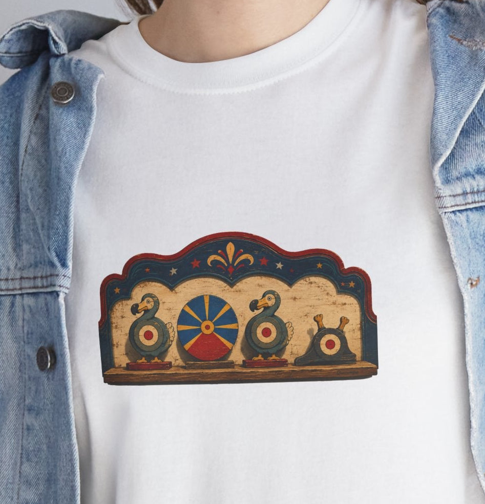 T-shirt Quocumque, " Tir au Dodo  ", Île de La Réunion, Confort Coton, Elégant, Souvenir Unique, Cadeau, Unisexe, Esprit Voyageur, Créole, Bourbon