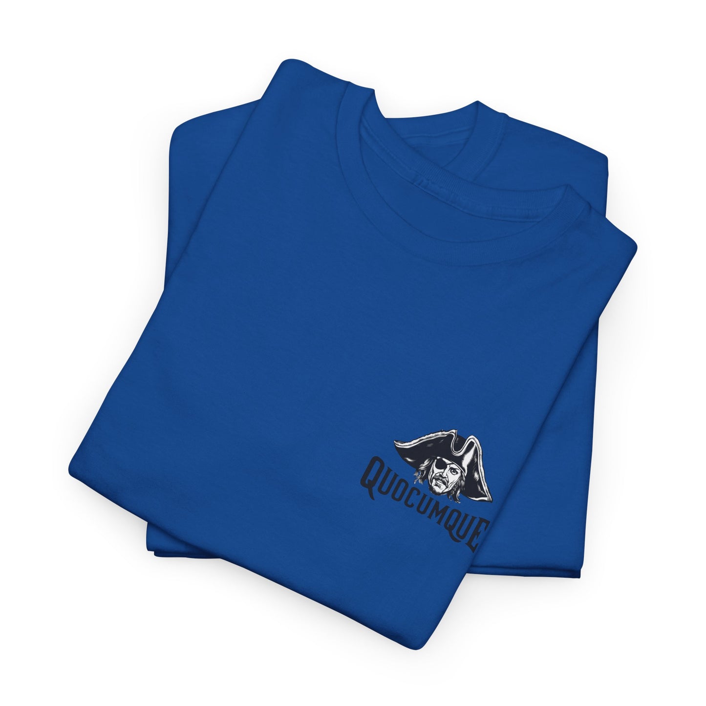 T-shirt Quocumque  "Pirate ", La Réunion, Confort Coton, Sobre, Elégant, Unique, Cadeau, Unisexe, Esprit Voyageur, pour adulte, Homme, Femme