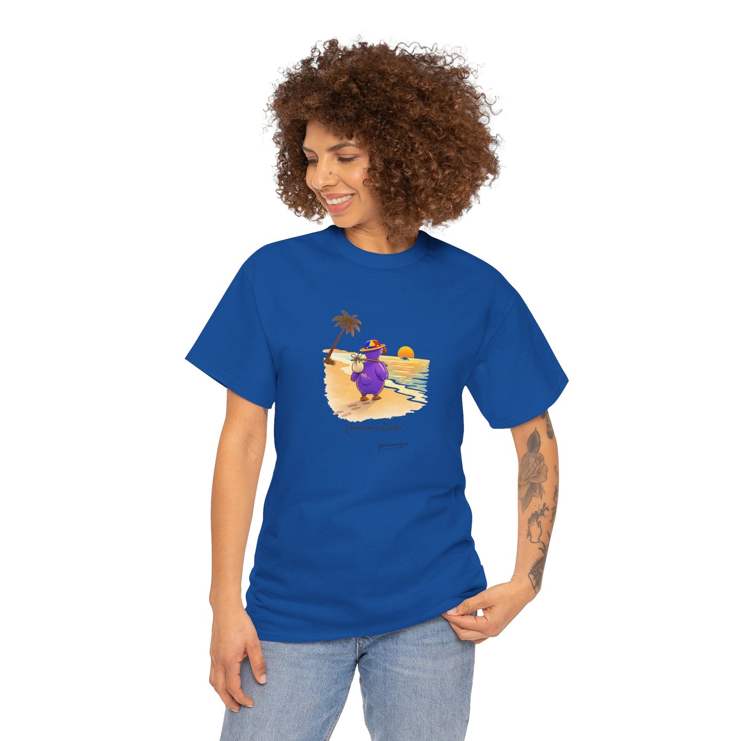 Copy of T-shirt "Lonesome Dodo", Confort Coton, Sobre, Elégant, Souvenir Unique, Cadeau, Unisexe, Esprit Voyageur, Adulte