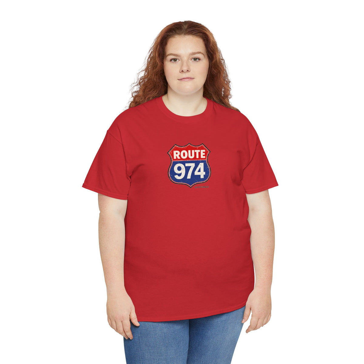 T-shirt "Route 974", Exotisme, Destination Île de La Réunion, Confort Coton, Sobre, Elégant, Souvenir Unique, Cadeau, Unisexe, Esprit Voyageur