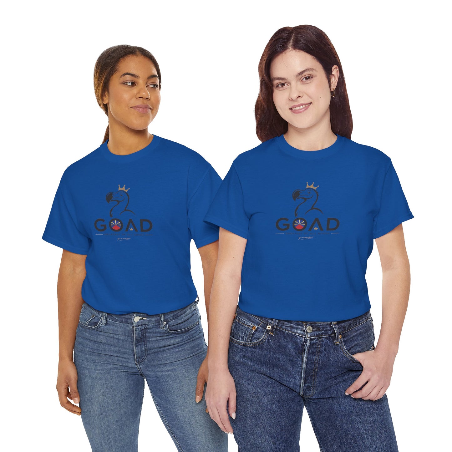 T-shirt "GOAD ", Greatest Of All Dodos, Île de La Réunion", Confort Coton, Sobre, Elégant, Souvenir Unique, Cadeau, Unisexe, Esprit Voyageur
