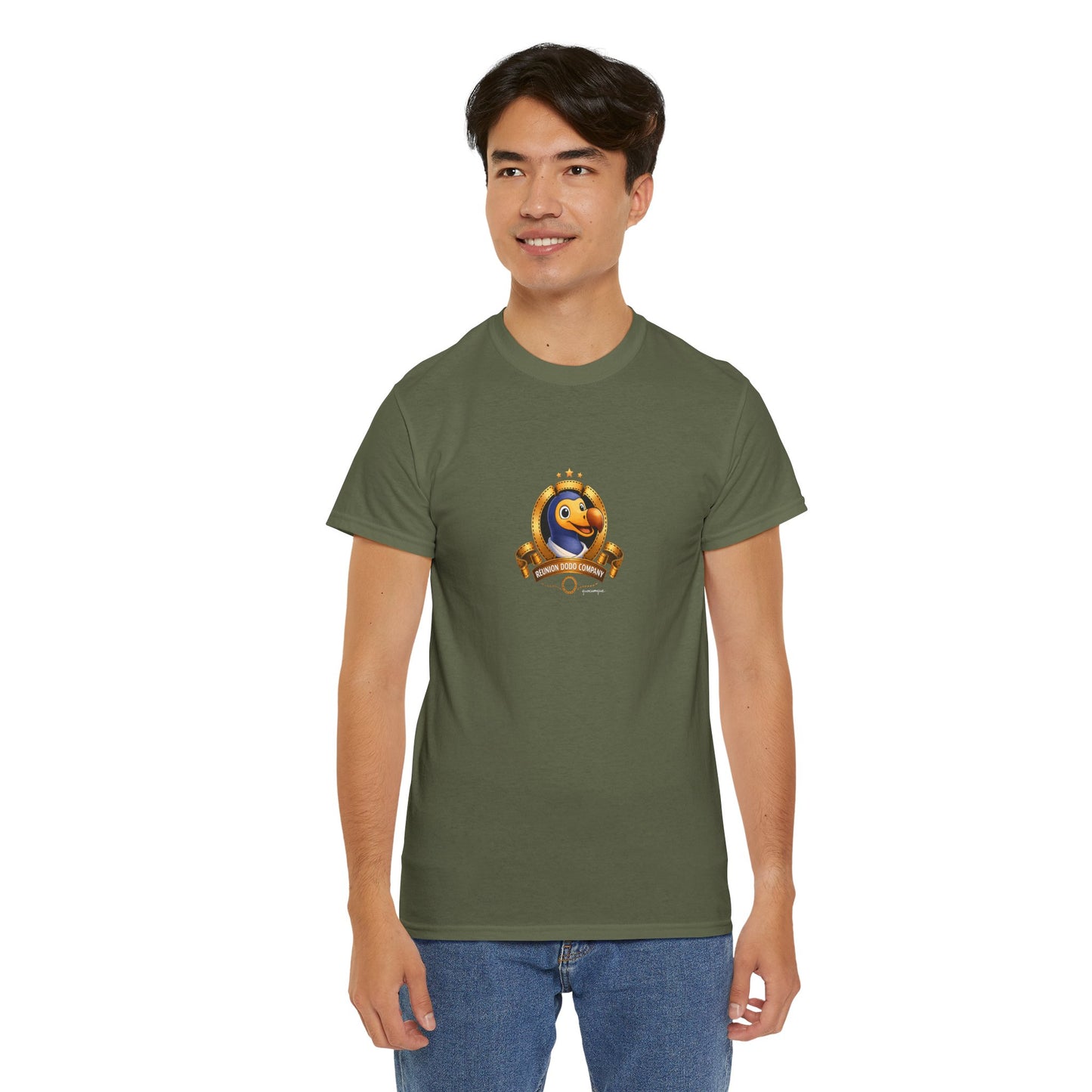 T-shirt Quocumque, " Dodo Cinéma", Île de La Réunion, Confort Coton, Elégant, Souvenir Unique, Cadeau, Unisexe, Esprit Voyageur, Créole, Bourbon