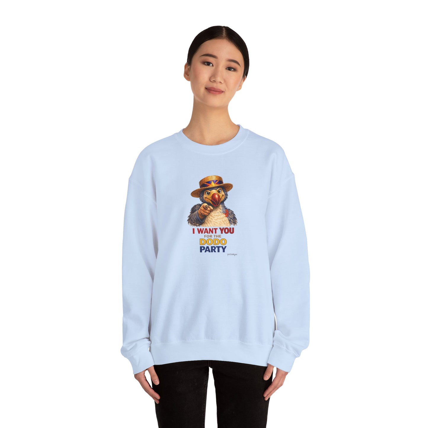 Sweat Quocumque "Dodo Party", Exotique, Destination Île De La Réunion, Adulte, Homme, Femme, Sportive, Sportif, Décontracté, Élégant, Classique,