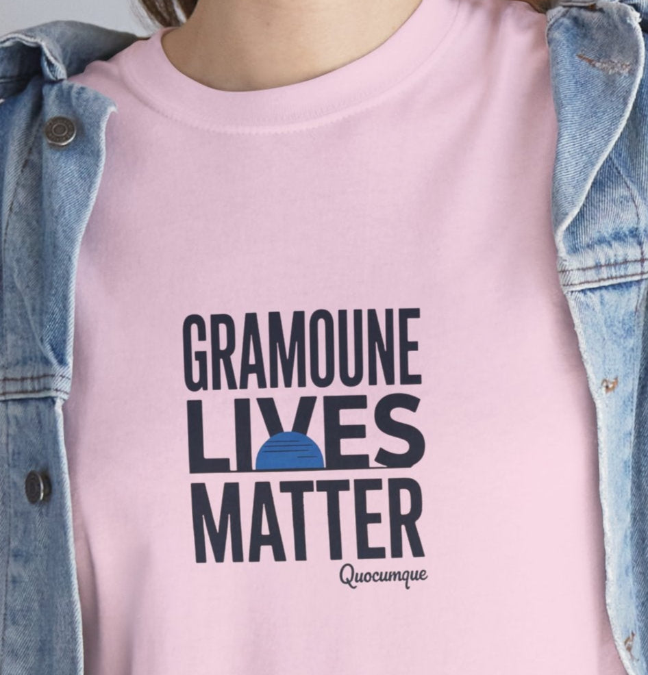 T-shirt "Gramoune", Île de La Réunion, Confort Coton, Sobre, Elégant, Souvenir Unique, Cadeau, Unisexe, Esprit Voyageur
