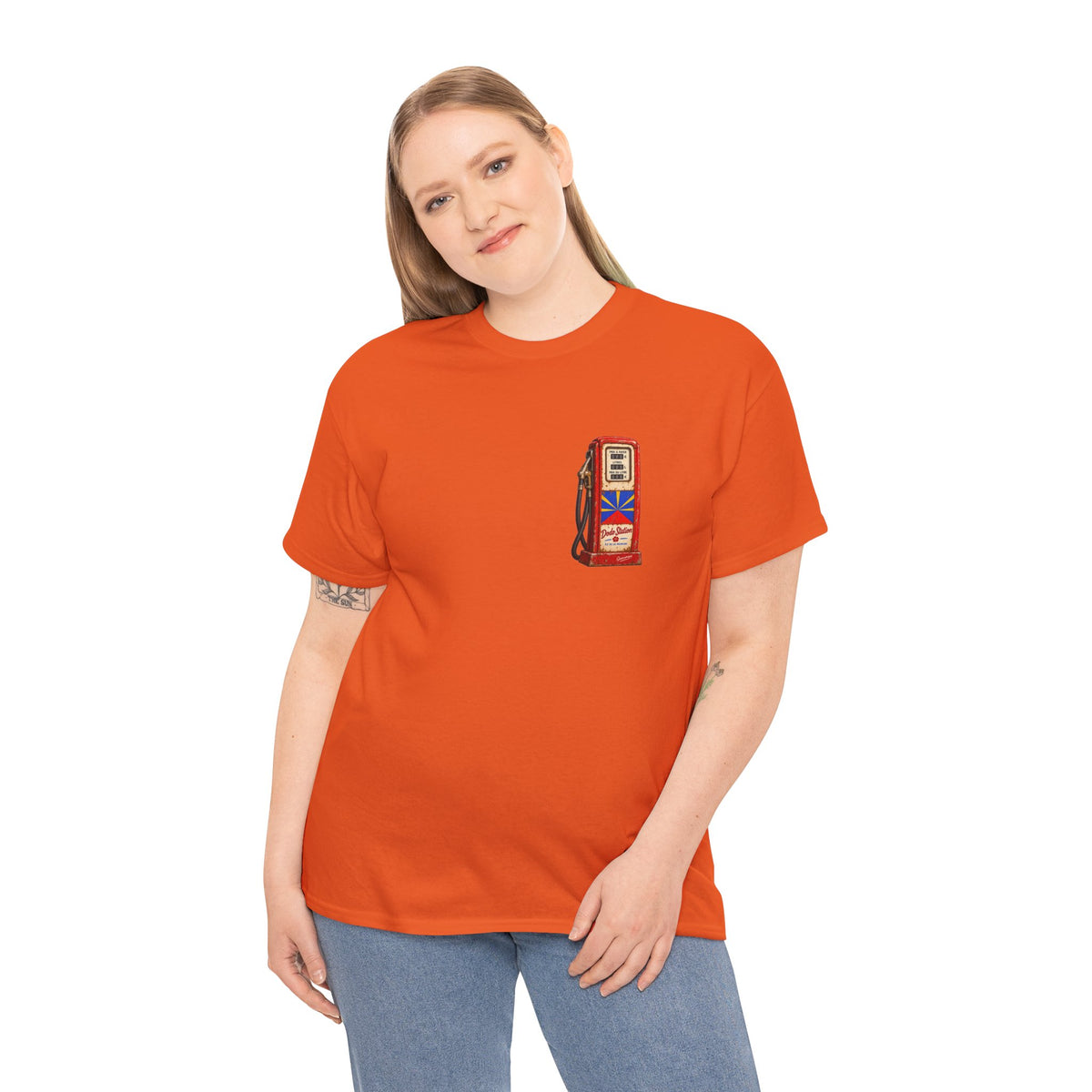 T-shirt Quocumque, "Station Essence", Discret, Île de La Réunion, Confort Coton, Elégant, Souvenir Unique, Cadeau, Unisexe, Esprit Voyageur, Créole, Bourbon