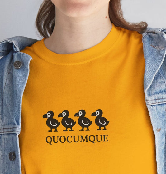 T-shirt Quocumque, "Patrouille Dodo", Île de La Réunion, Confort Coton, Elégant, Souvenir Unique, Cadeau, Unisexe, Esprit Voyageur, Créole, Bourbon
