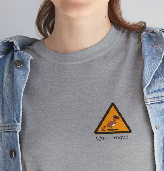 T-shirt Quocumque, "Famille Dodo", Île de La Réunion, Confort Coton, Elégant, Souvenir Unique, Cadeau, Unisexe, Esprit Voyageur, Créole, Bourbon