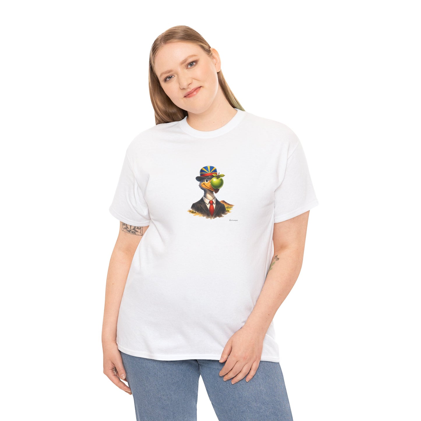 T-shirt Quocumque "The Son of Dodo " Île de La Réunion", Confort Coton, Sobre, Elégant, Souvenir Unique, Cadeau, Unisexe, Esprit Voyageur
