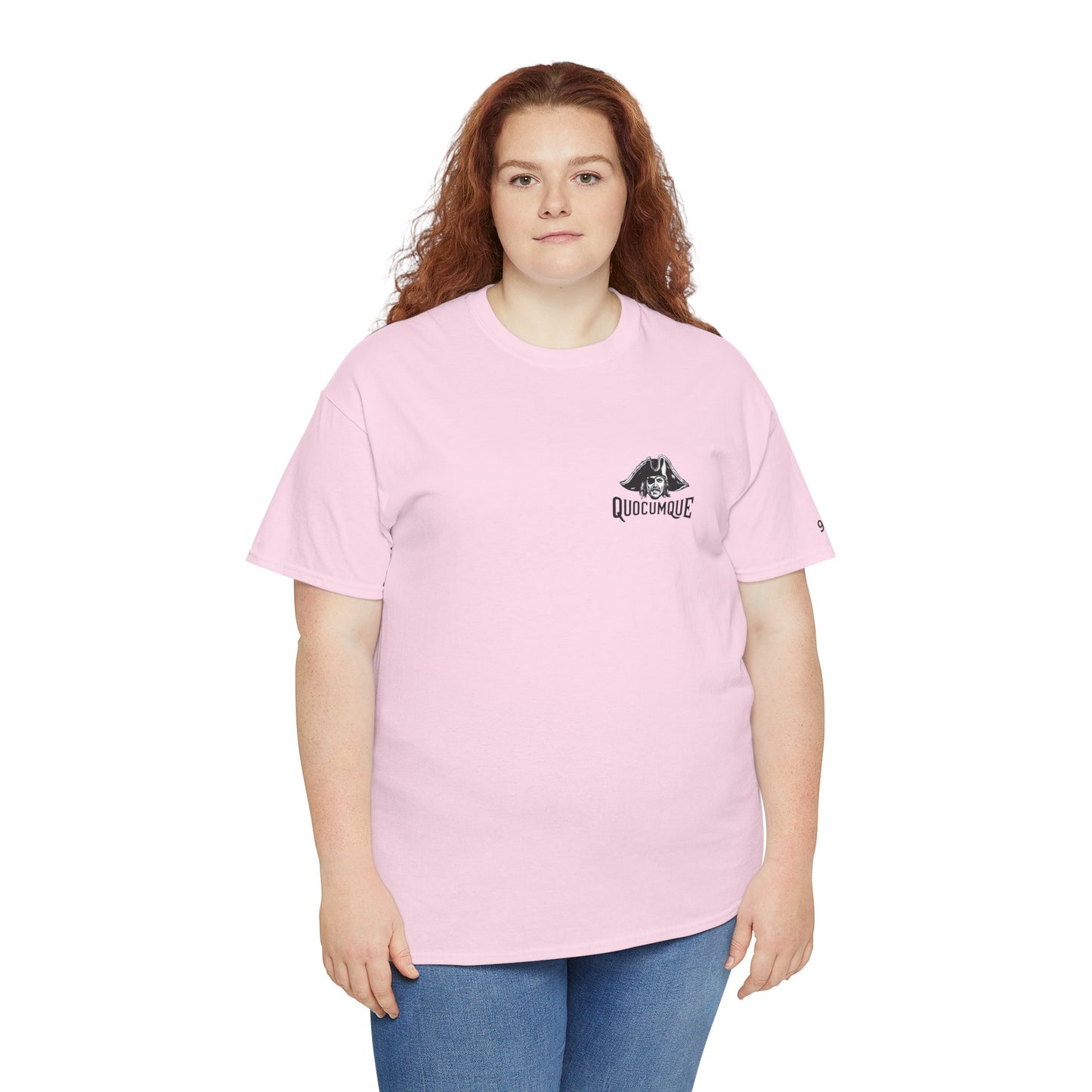 T-shirt Quocumque  "Pirate ", La Réunion, Confort Coton, Sobre, Elégant, Unique, Cadeau, Unisexe, Esprit Voyageur, pour adulte, Homme, Femme