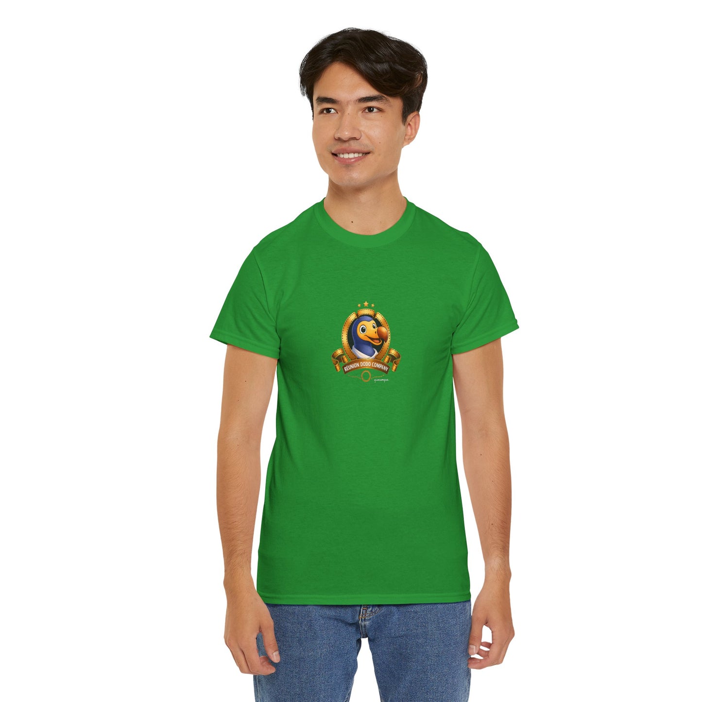 T-shirt Quocumque, " Dodo Cinéma", Île de La Réunion, Confort Coton, Elégant, Souvenir Unique, Cadeau, Unisexe, Esprit Voyageur, Créole, Bourbon