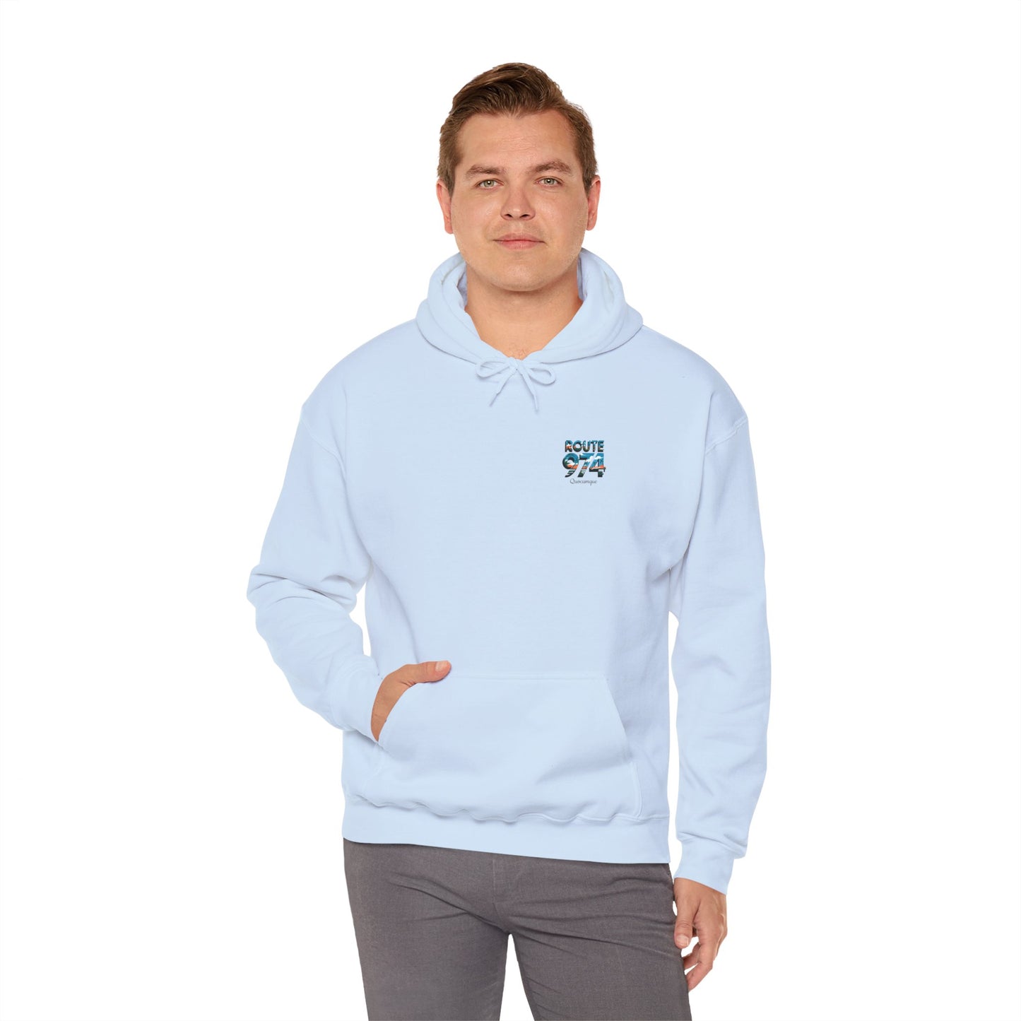 Sweat-Shirt à Capuche Collection " Route 974", Exotisme, Adulte, Homme, Femme, Sportive, Sportif, Décontracté, Classique, Destination La Réunion