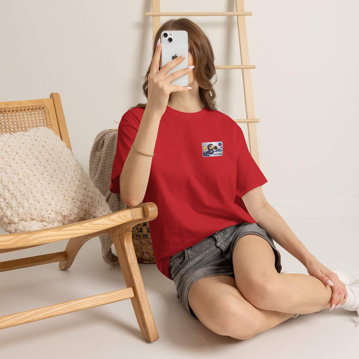 T-shirt "Quocumque Platinium", Exotisme, Destination Île de La Réunion, Confort Coton, Sobre, Elégant, Souvenir Unique, Cadeau, Unisexe, Esprit Voyageur
