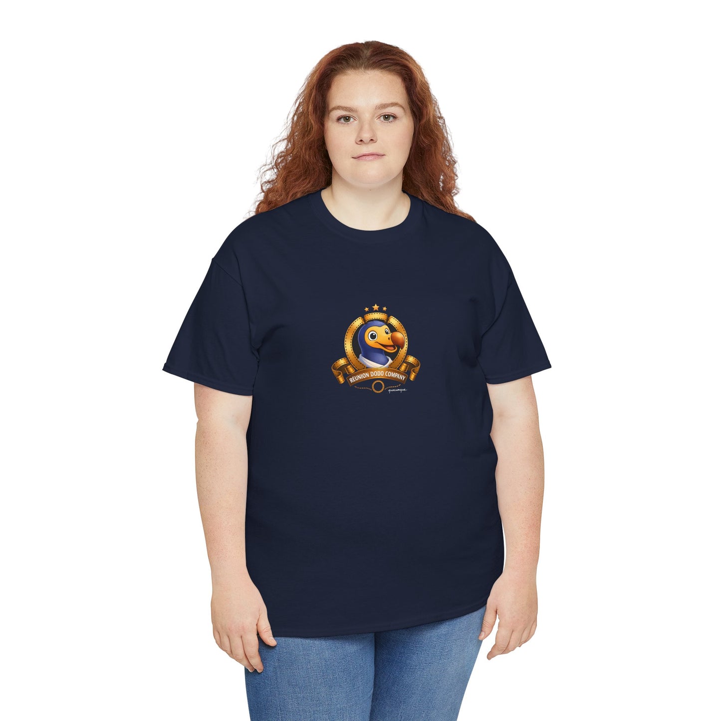 T-shirt Quocumque, " Dodo Cinéma", Île de La Réunion, Confort Coton, Elégant, Souvenir Unique, Cadeau, Unisexe, Esprit Voyageur, Créole, Bourbon