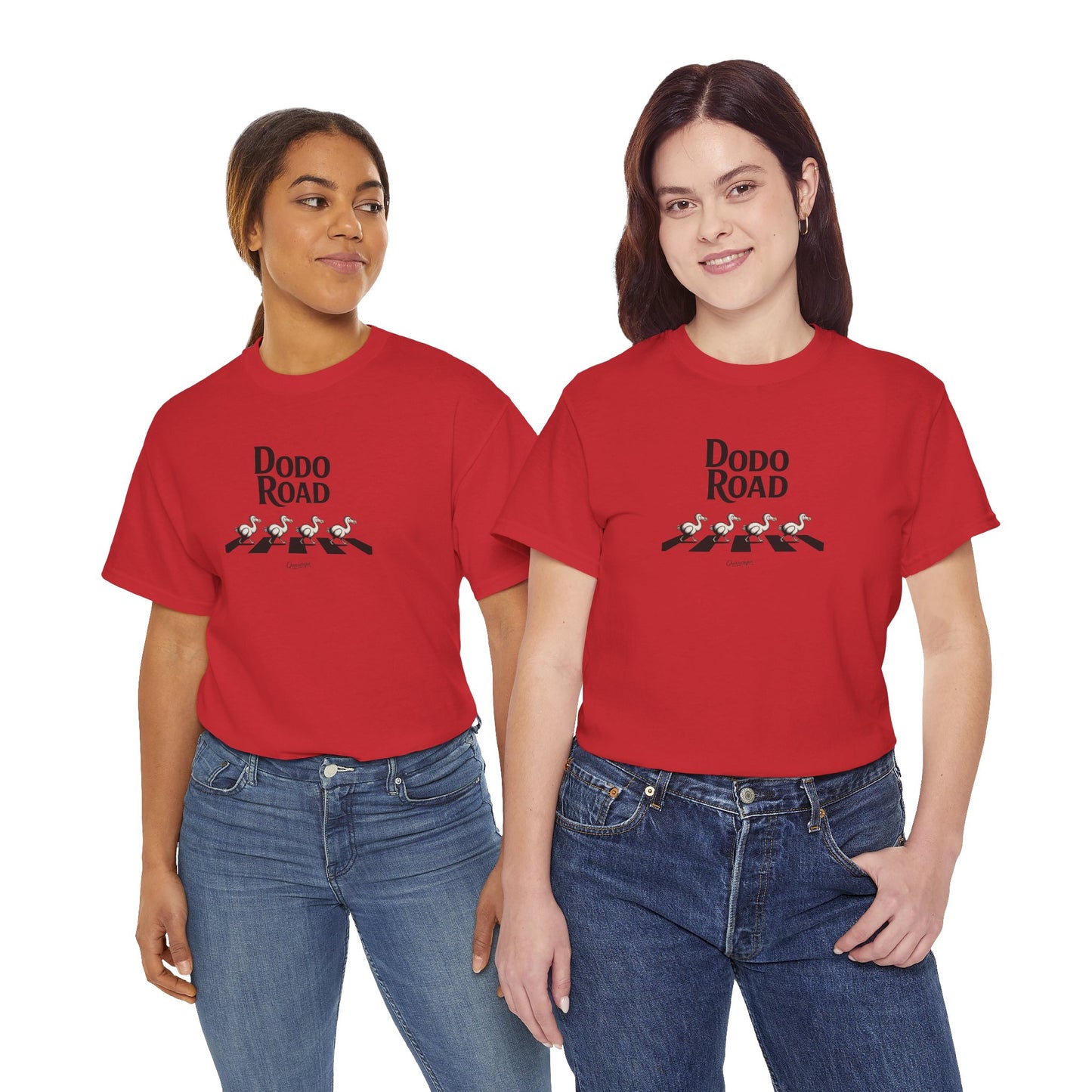 T-shirt Quocumque, " Dodo Road ", Île de La Réunion, Confort Coton, Elégant, Souvenir Unique, Cadeau, Unisexe, Esprit Voyageur, Créole, Bourbon