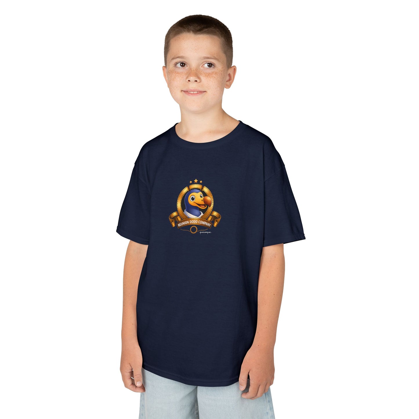 T-shirt " Dodo Cinéma", Pour Marmailles, Douceur Coton, Pour les enfants de 5-6 ans( Taille XS), Pour les 7-8 ans( taille S), Pour les 9-10 ans( taille M), Pour les 11-12 ans( taille L), Pour les 13-14 ans( taille XLS)