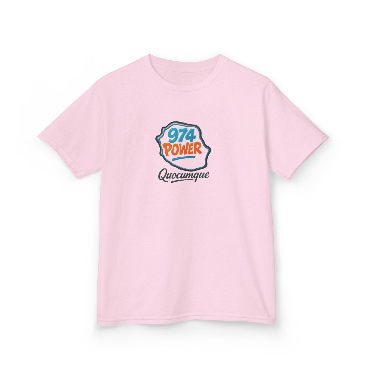 T-shirt "974 Power", Île de La Réunion, Douceur Coton, Pour les enfants de 5-6 ans( Taille XS), Pour les 7-8 ans( taille S), Pour les 9-10 ans( taille M), Pour les 11-12 ans( taille L), Pour les 13-14 ans( taille XLS)