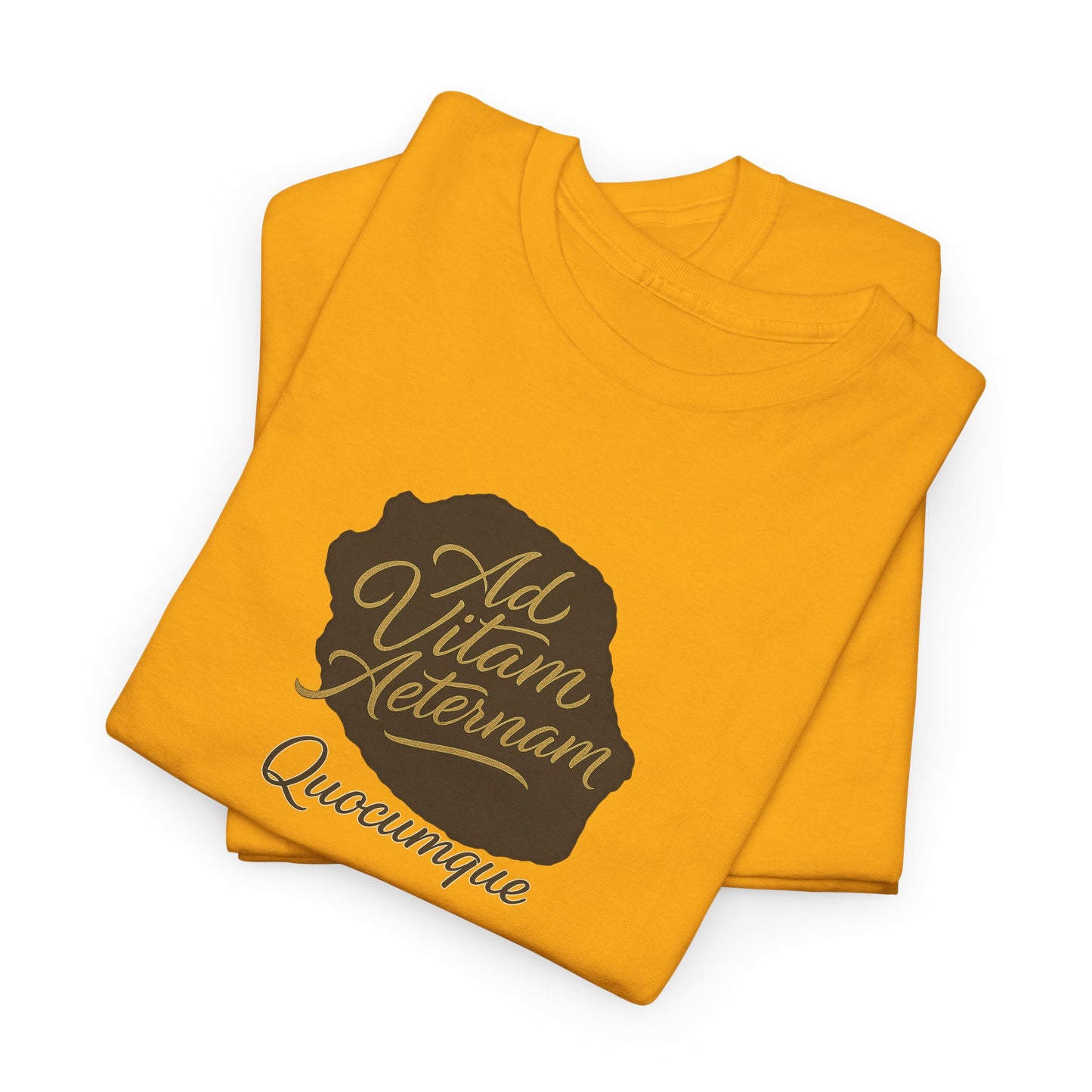 T-shirt Quocumque, Devise Latine, Confort Coton, Sobre, Elégant, Souvenir Unique, Cadeau, Unisexe, Esprit Voyageur, Adulte