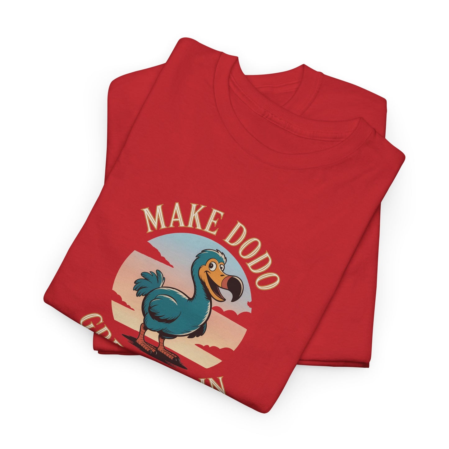 T-Shirt "Make Dodo Great Again", Exotisme, Destination Île de La Réunion, Confort Coton, Sobre, Elégant, Souvenir Unique, Cadeau, Unisexe, Esprit Voyageur