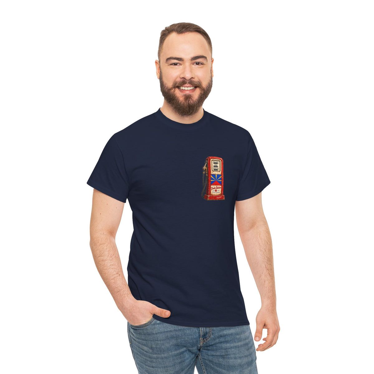 T-shirt Quocumque, "Station Essence", Discret, Île de La Réunion, Confort Coton, Elégant, Souvenir Unique, Cadeau, Unisexe, Esprit Voyageur, Créole, Bourbon
