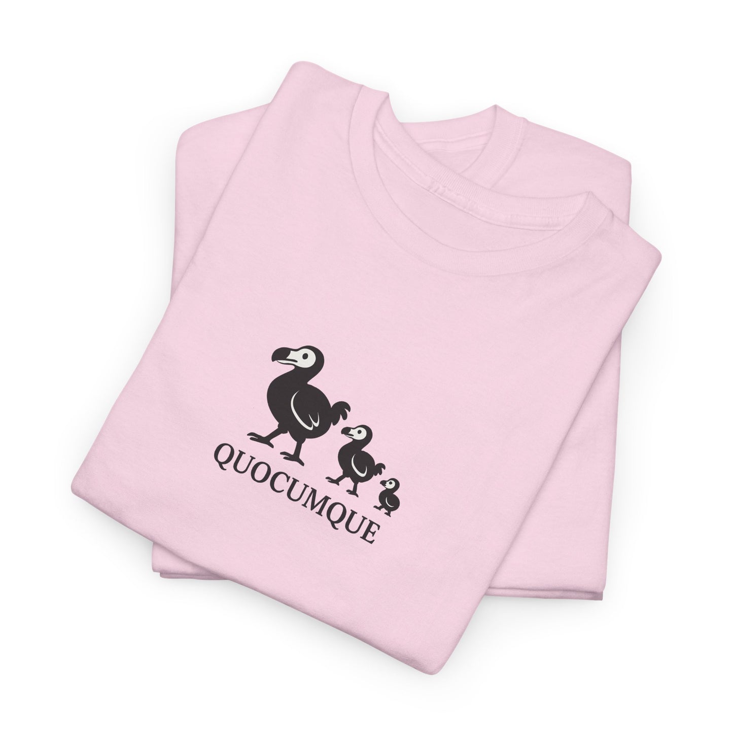 T-shirt Quocumque, "Famille Dodo", Île de La Réunion, Confort Coton, Elégant, Souvenir Unique, Cadeau, Unisexe, Esprit Voyageur, Créole, Bourbon