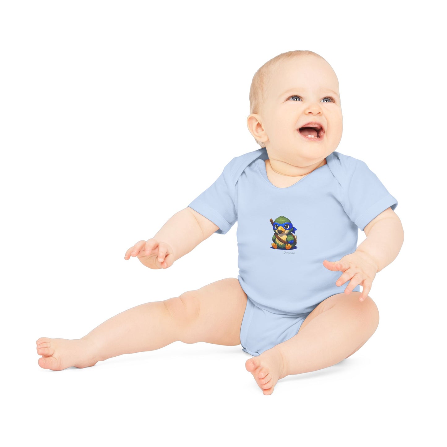 Copy of Body Bébé "Dodo Ninja Bleu", Île de La Réunion, Douceur Coton, Cadeau Naissance,  Confort Coton Bio, Style Unique, Cadeau Parfait