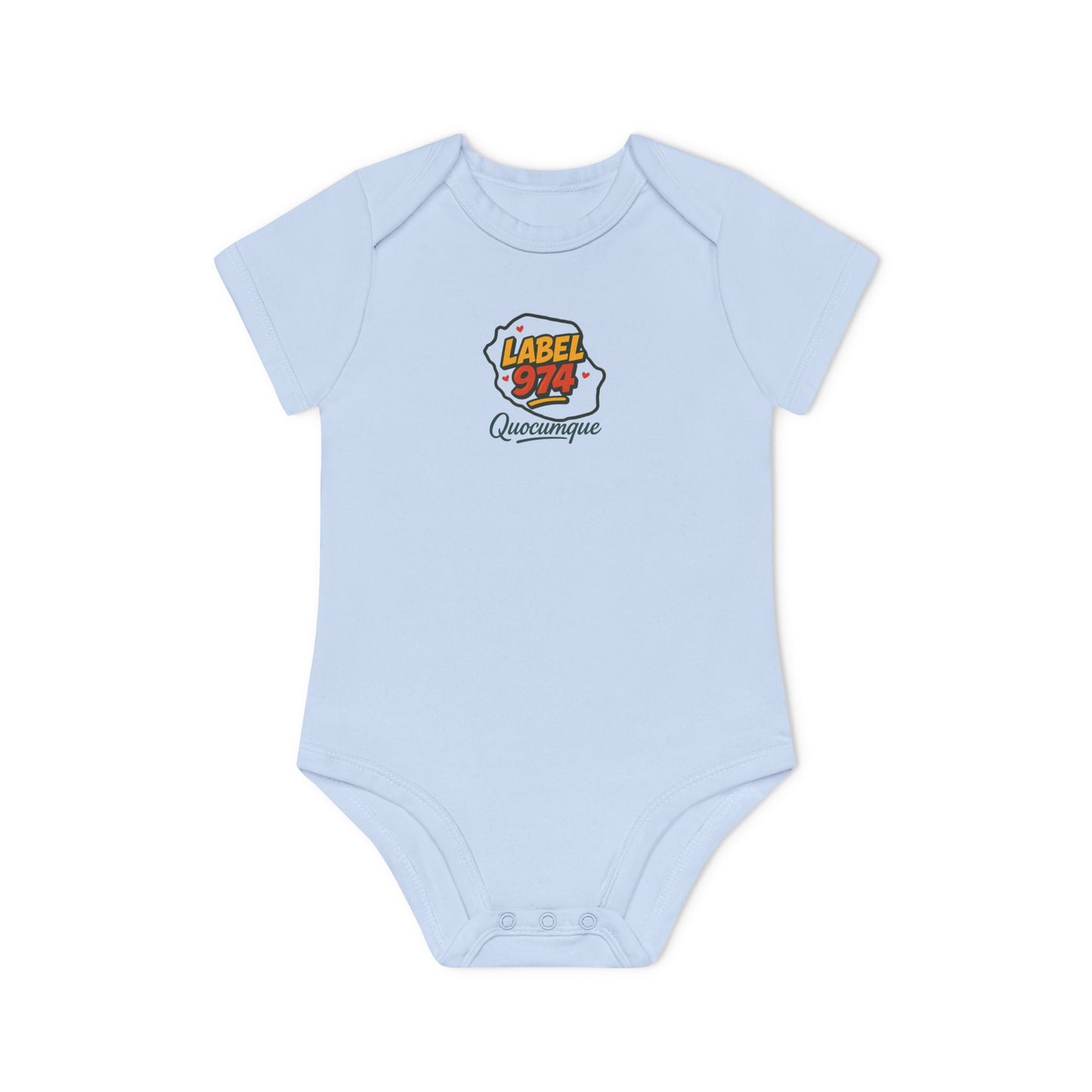 Body Bébé "Label 974", Île de La Réunion, Douceur Coton, Cadeau Naissance,  Confort Coton Bio, Style Unique, Cadeau Parfait