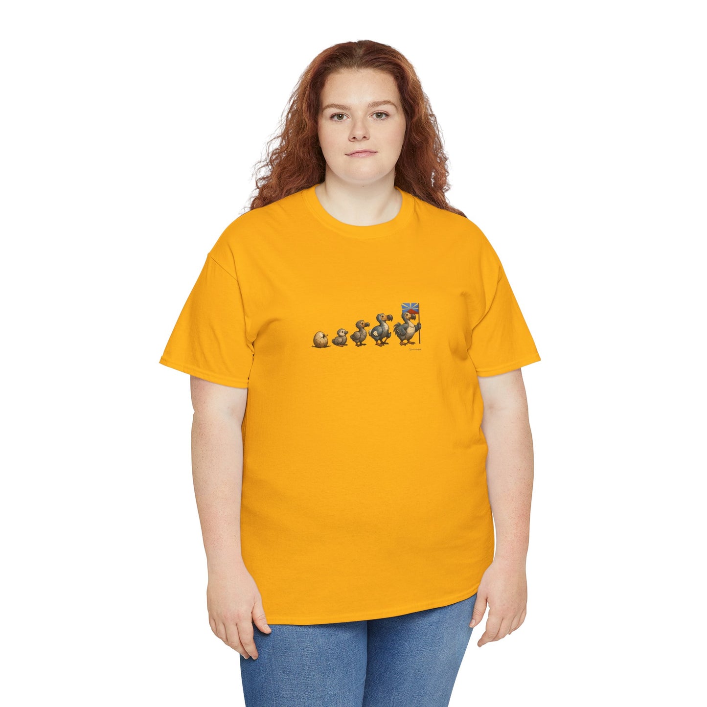T-shirt Quocumque, " Dodo Evolution ", Île de La Réunion, Confort Coton, Elégant, Souvenir Unique, Cadeau, Unisexe, Esprit Voyageur, Créole, Bourbon