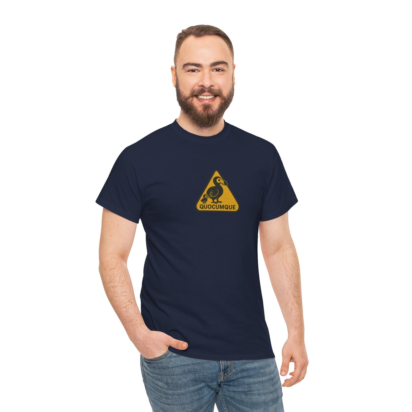 T-shirt Quocumque, "Famille Dodo", Île de La Réunion, Confort Coton, Elégant, Souvenir Unique, Cadeau, Unisexe, Esprit Voyageur, Créole, Bourbon