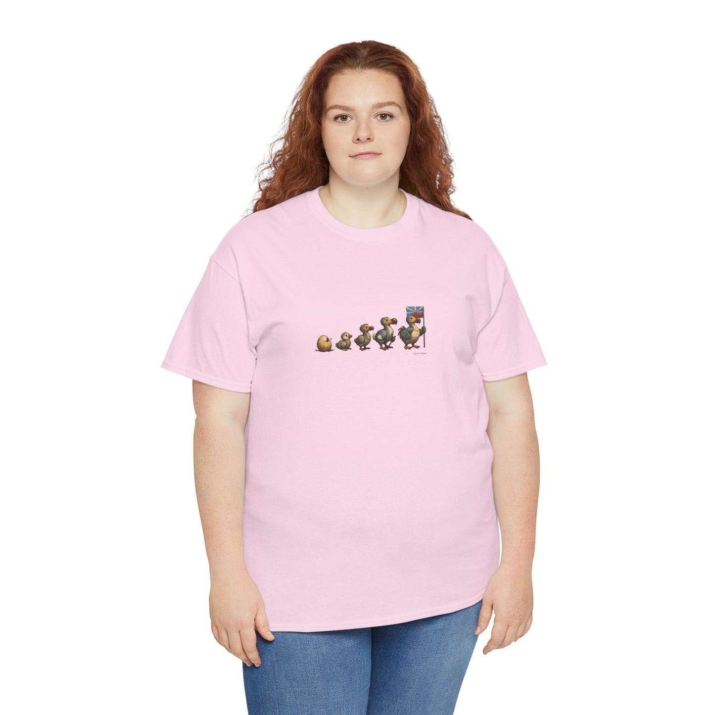 T-shirt Quocumque, " Dodo Evolution ", Île de La Réunion, Confort Coton, Elégant, Souvenir Unique, Cadeau, Unisexe, Esprit Voyageur, Créole, Bourbon