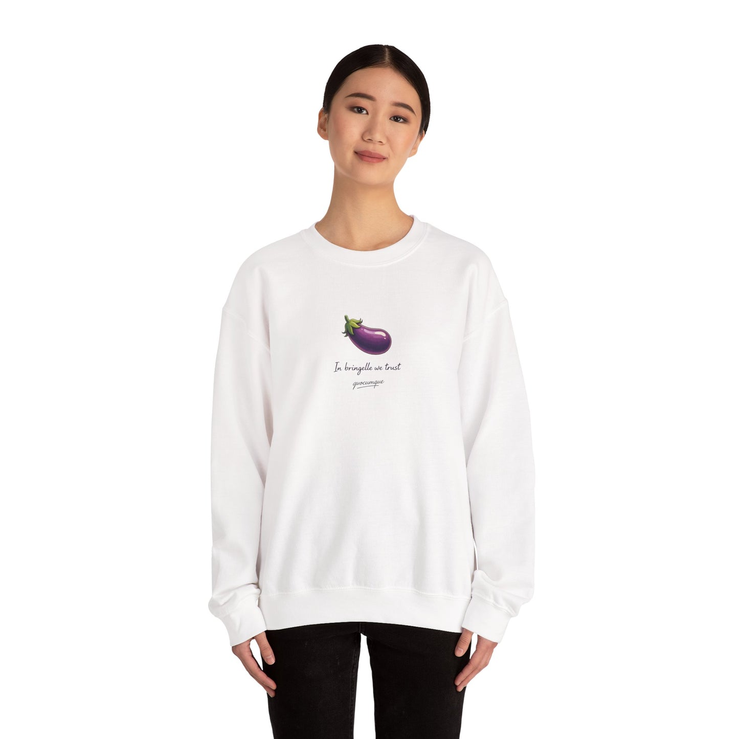 Sweat Quocumque "Bringelle", Exotique, Destination Île De La Réunion, Adulte, Homme, Femme, Sportive, Sportif, Décontracté, Drapeau Régional