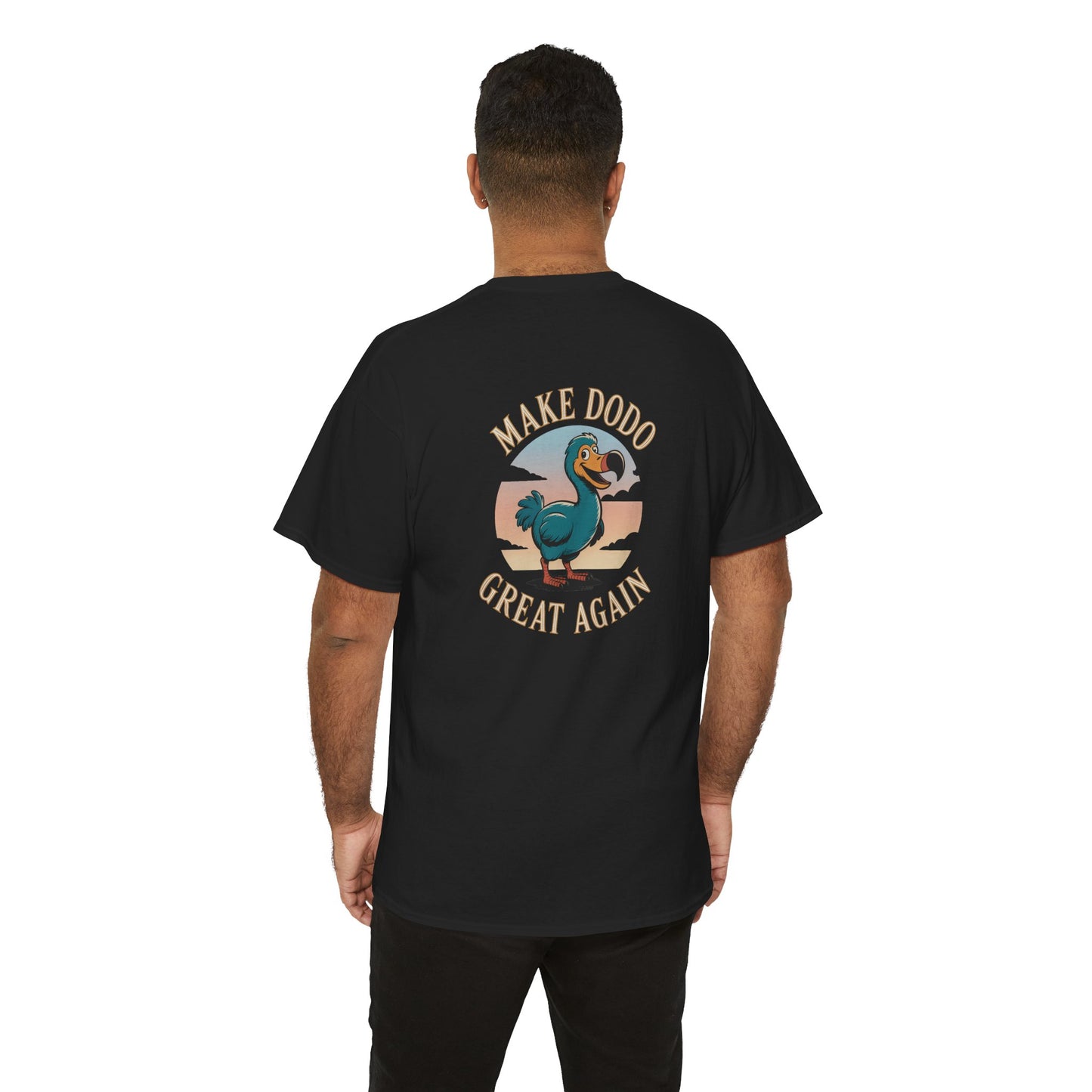 T-Shirt "Make Dodo Great Again", Exotisme, Destination Île de La Réunion, Confort Coton, Sobre, Elégant, Souvenir Unique, Cadeau, Unisexe, Esprit Voyageur