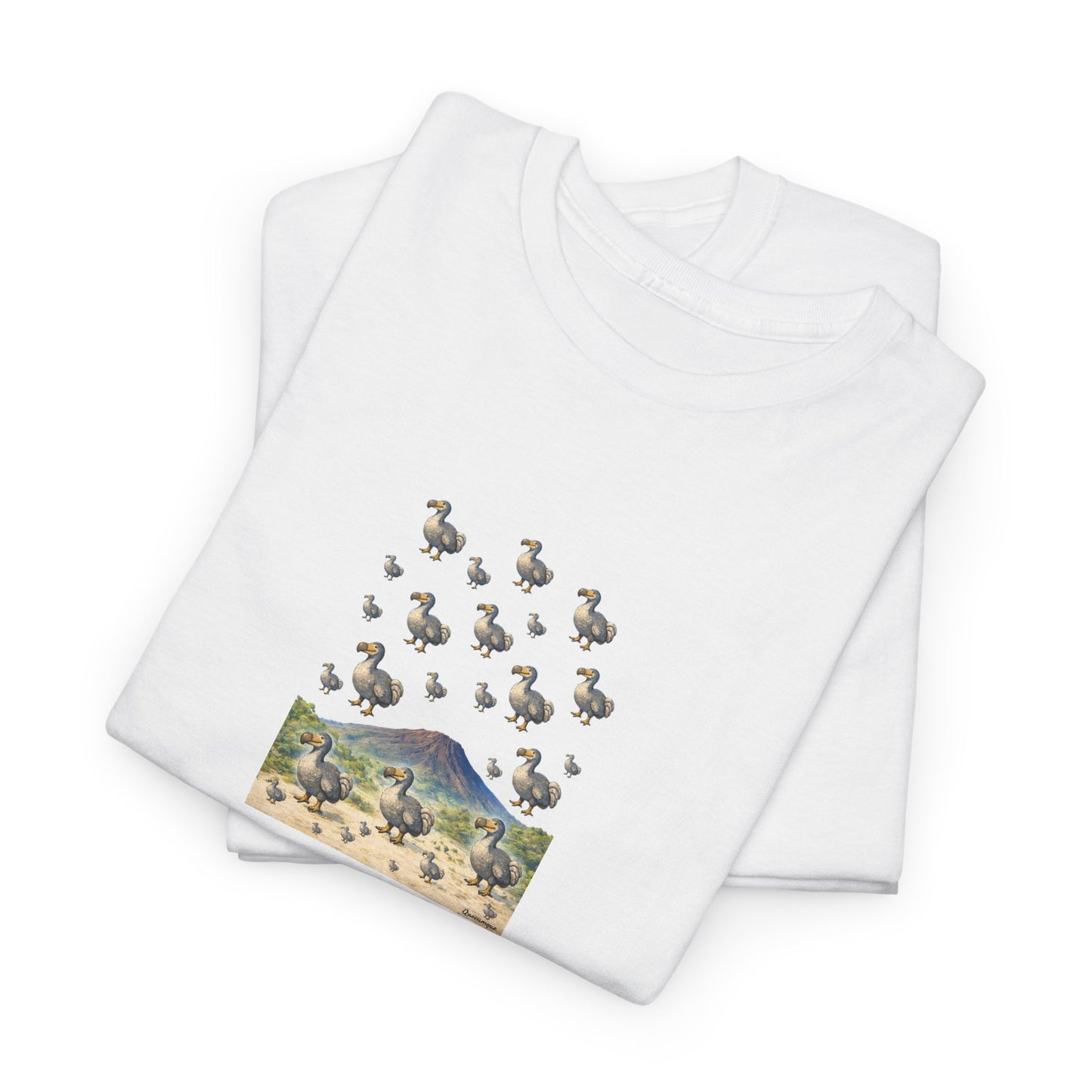 T-shirt "Groupe Dodo ", Île de La Réunion", Confort Coton, Sobre, Elégant, Souvenir Unique, Cadeau, Unisexe, Esprit Voyageur