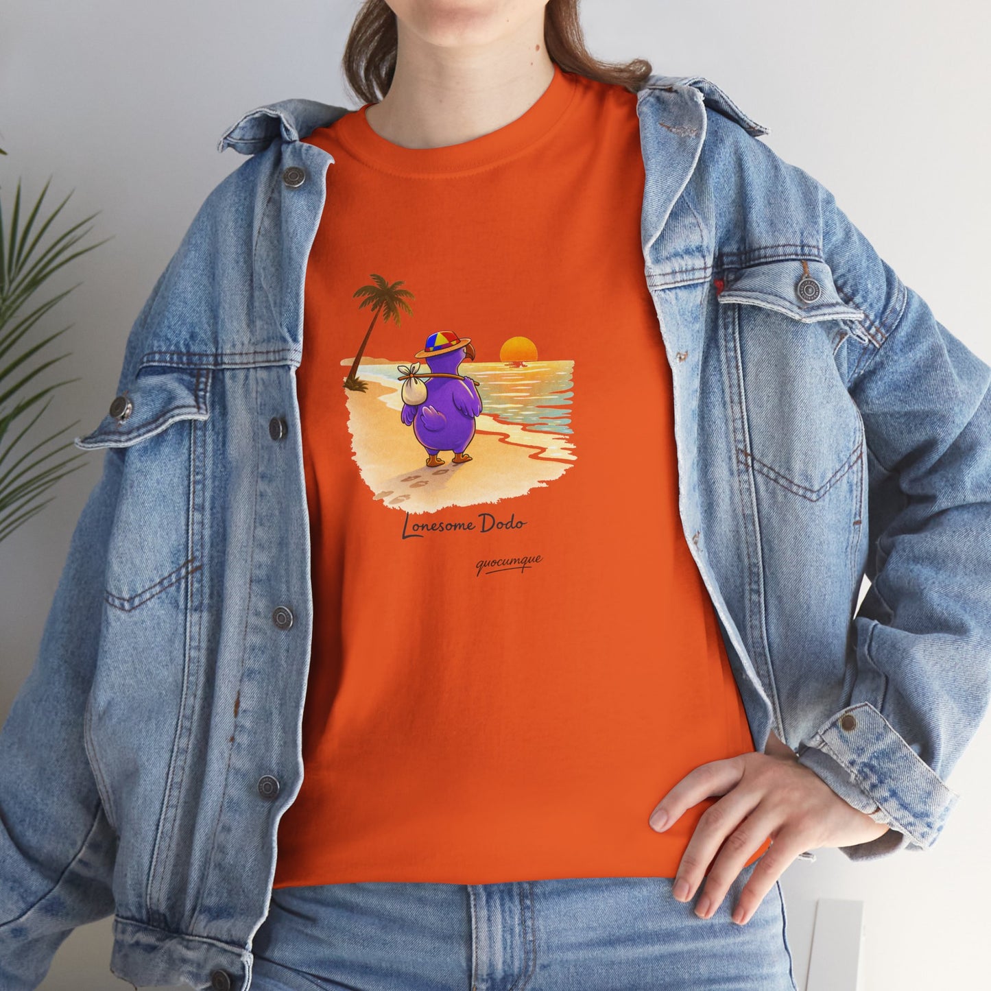 Copy of T-shirt "Lonesome Dodo", Confort Coton, Sobre, Elégant, Souvenir Unique, Cadeau, Unisexe, Esprit Voyageur, Adulte
