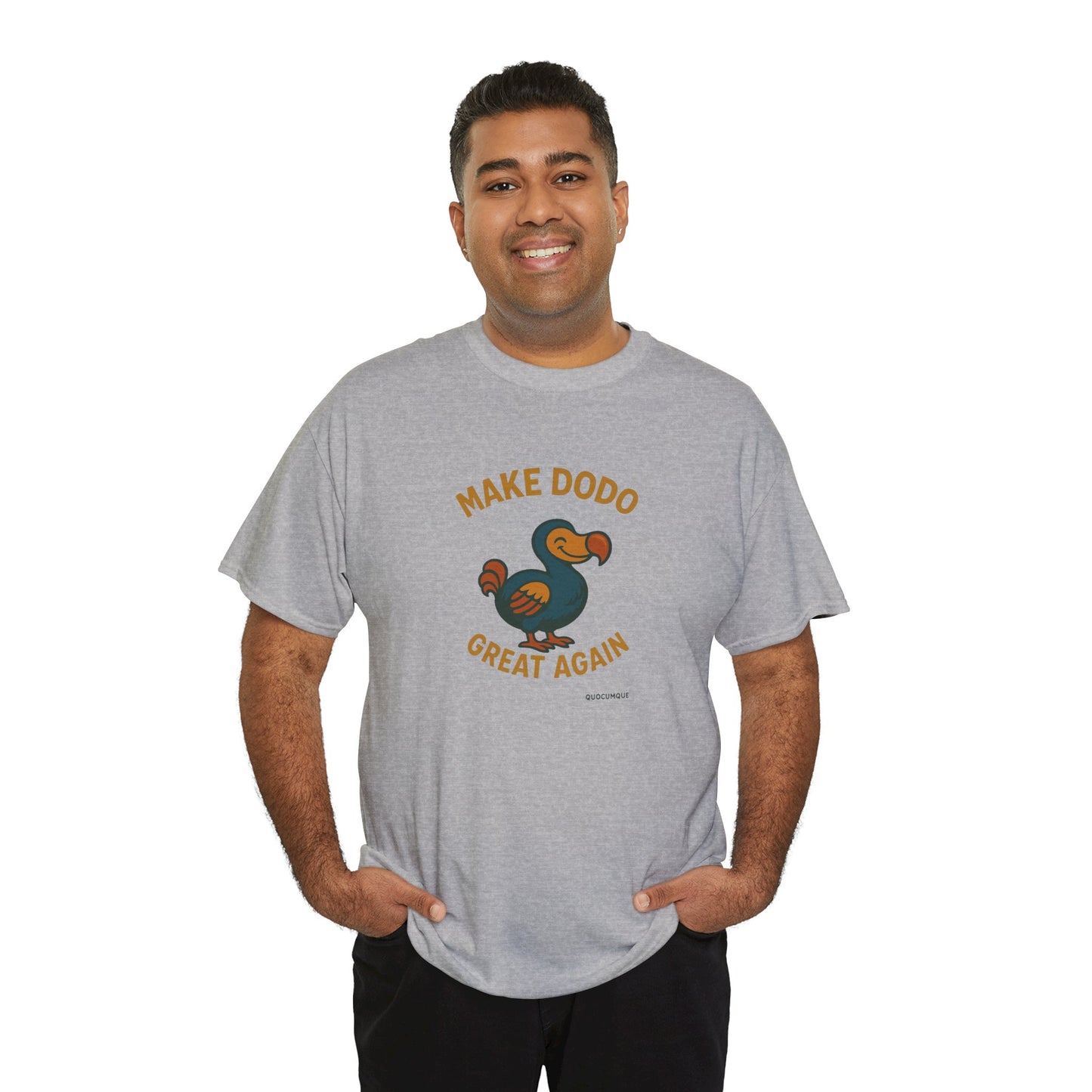 T-Shirt "Make Dodo Great Again", Exotisme, Destination Île de La Réunion, Confort Coton, Sobre, Elégant, Souvenir Unique, Cadeau, Unisexe, Esprit Voyageur