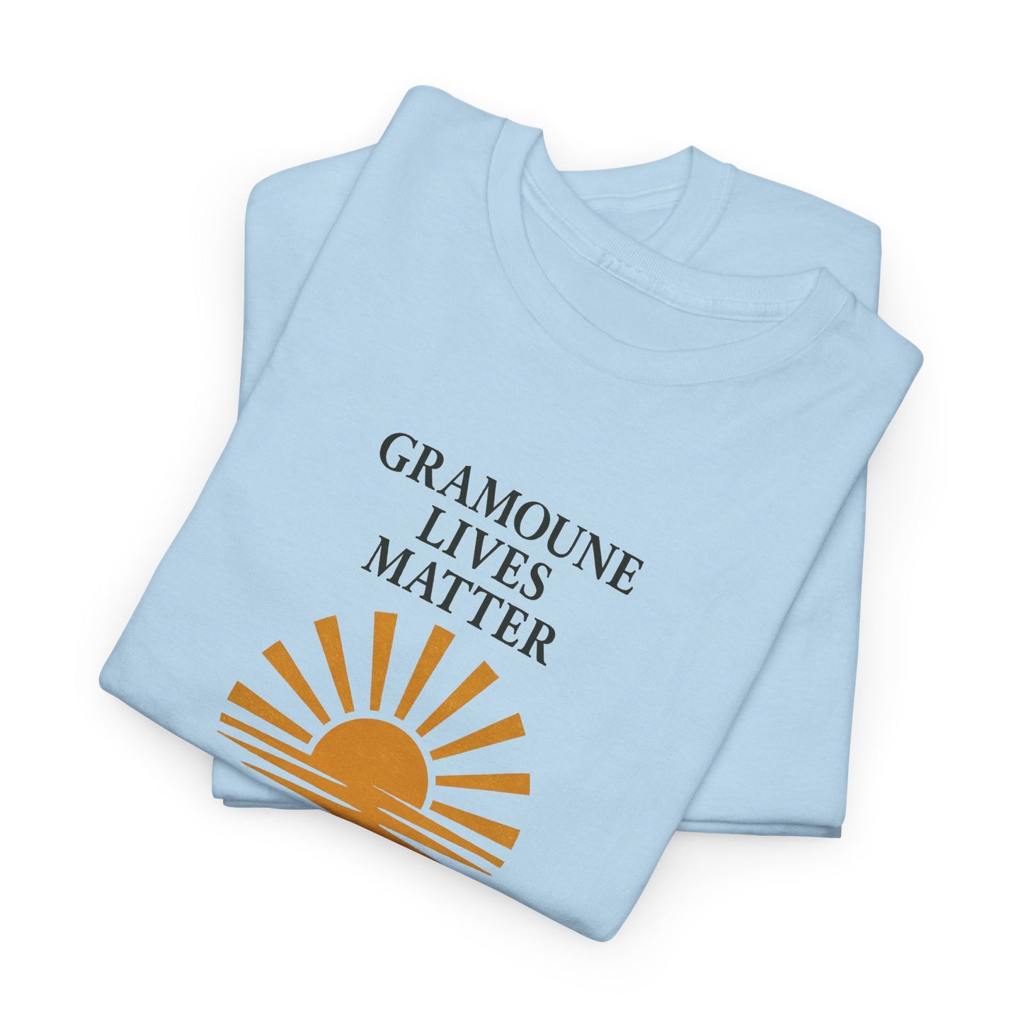T-shirt "Gramoune", Soleil, Île de La Réunion, Confort Coton, Sobre, Elégant, Souvenir Unique, Cadeau, Unisexe, Esprit Voyageur