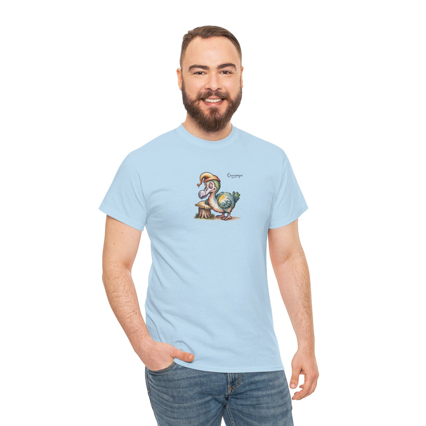 T-shirt " Dodo Ti-Lamp Ti Lamp ", Île de La Réunion, Confort Coton, Elégant, Souvenir Unique, Cadeau, Unisexe, Esprit Voyageur, Créole, Bourbon