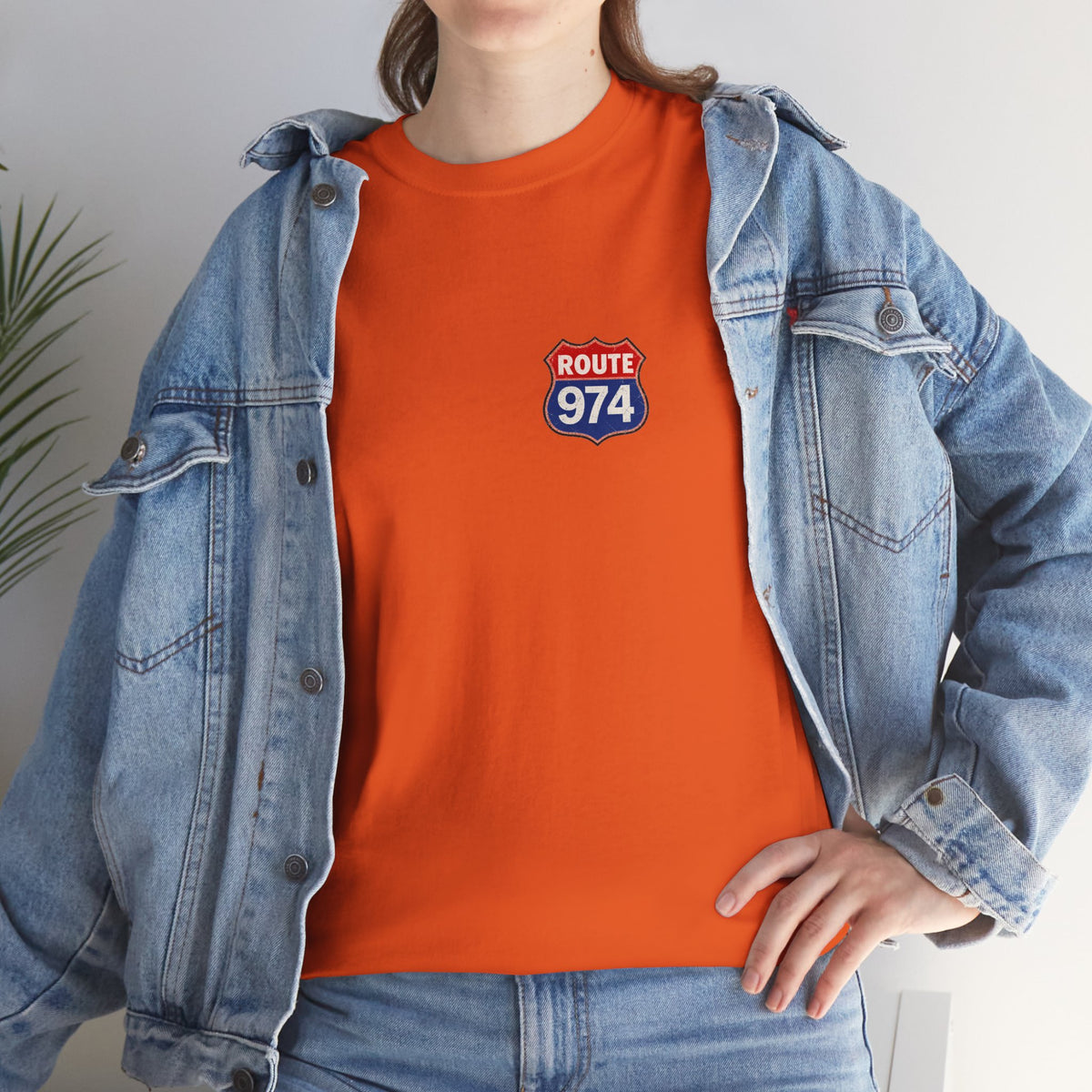 T-shirt "Route 974", Exotisme, Destination Île de La Réunion, Confort Coton, Sobre, Elégant, Souvenir Unique, Cadeau, Unisexe, Esprit Voyageur